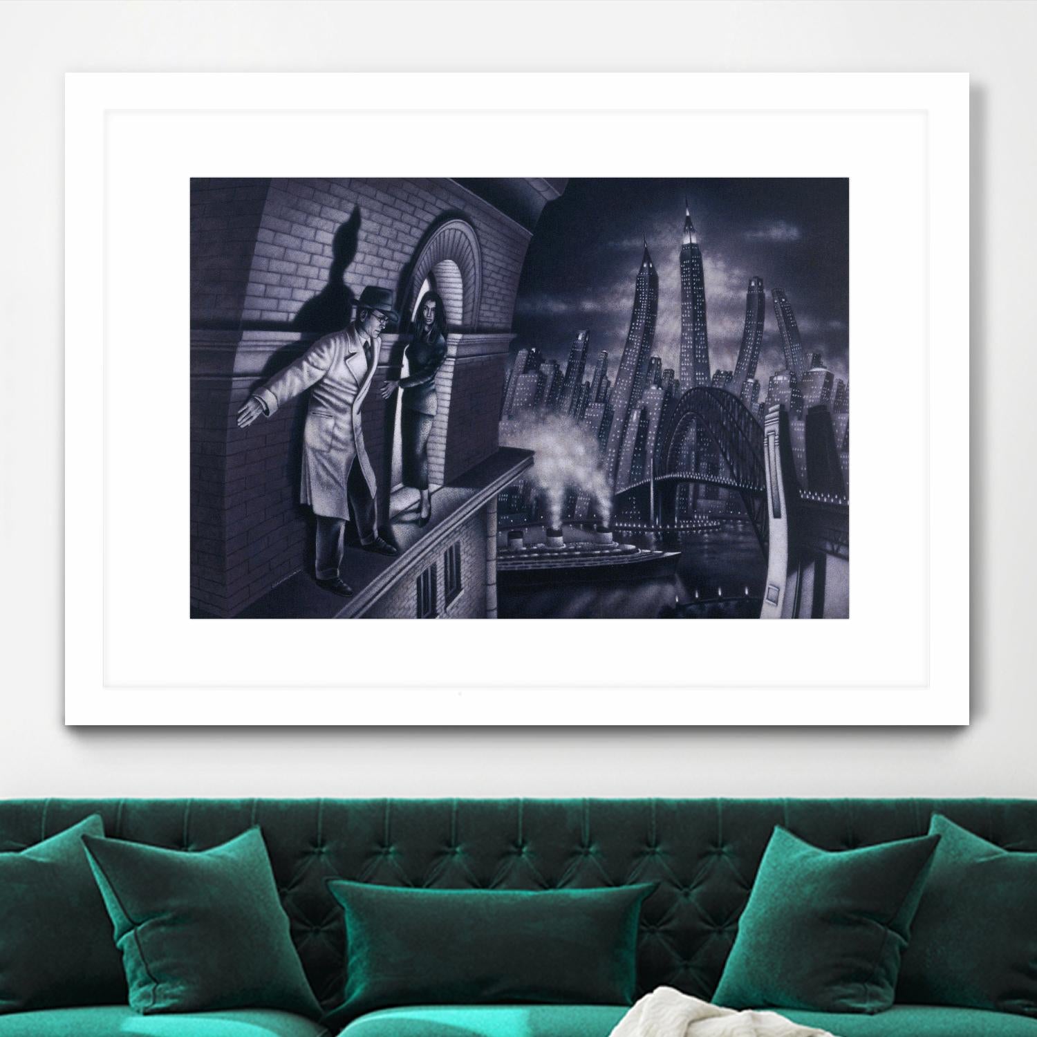 Série noire 3 by Alain Cardinal on GIANT ART - black black & white la nuit