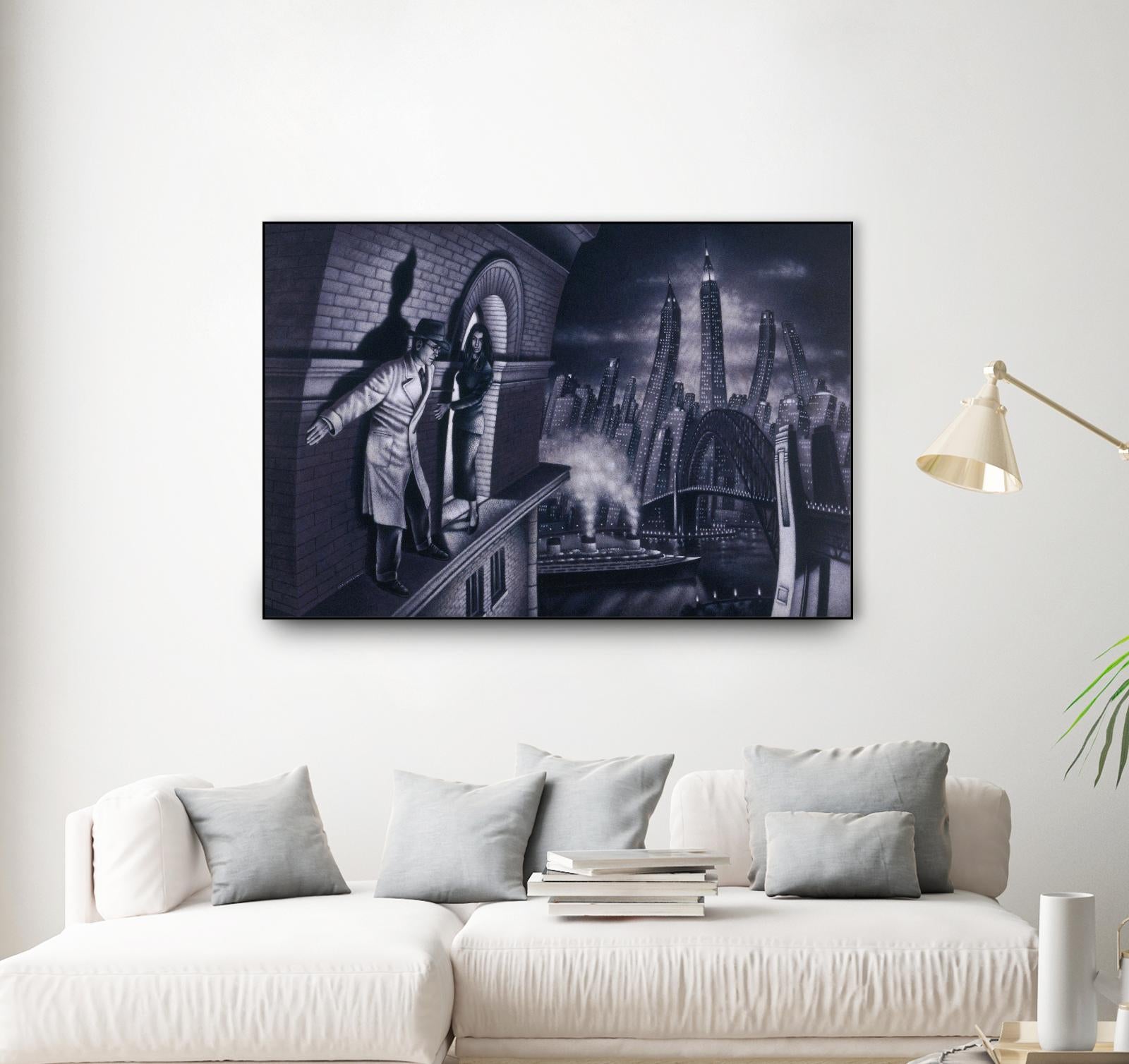 Série noire 3 by Alain Cardinal on GIANT ART - black black & white la nuit