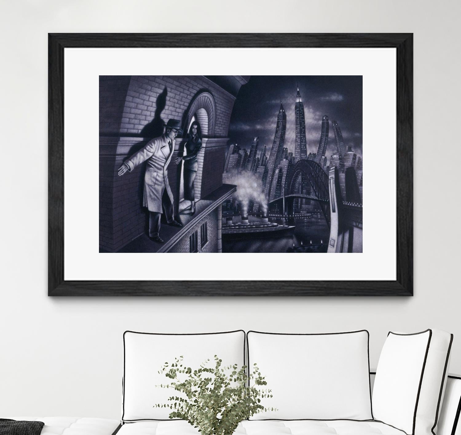 Série noire 3 by Alain Cardinal on GIANT ART - black black & white la nuit