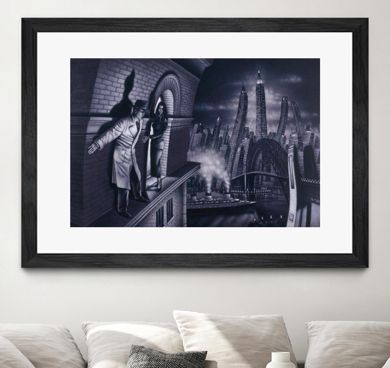 Série noire 3 by Alain Cardinal on GIANT ART - black black & white la nuit