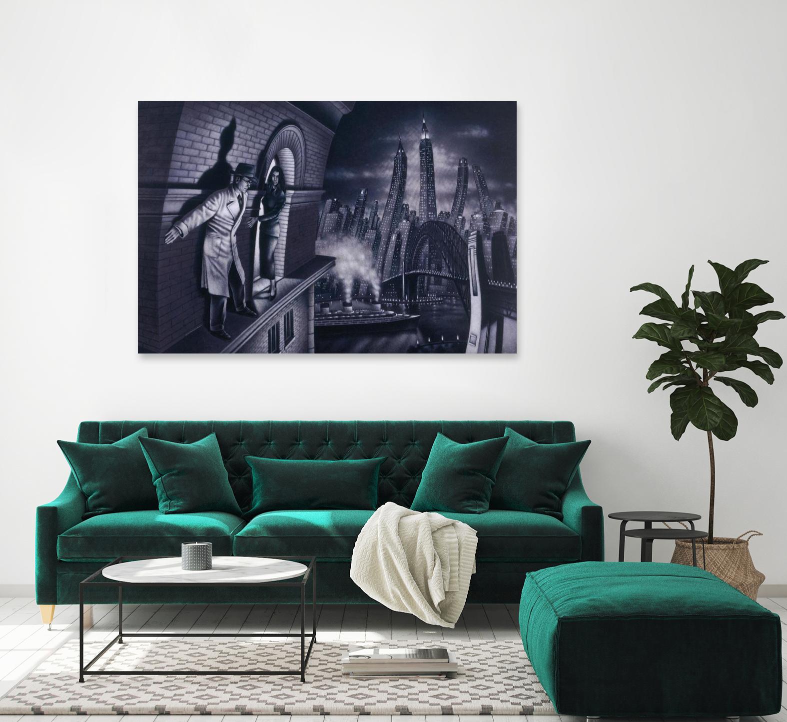 Série noire 3 by Alain Cardinal on GIANT ART - black black & white la nuit