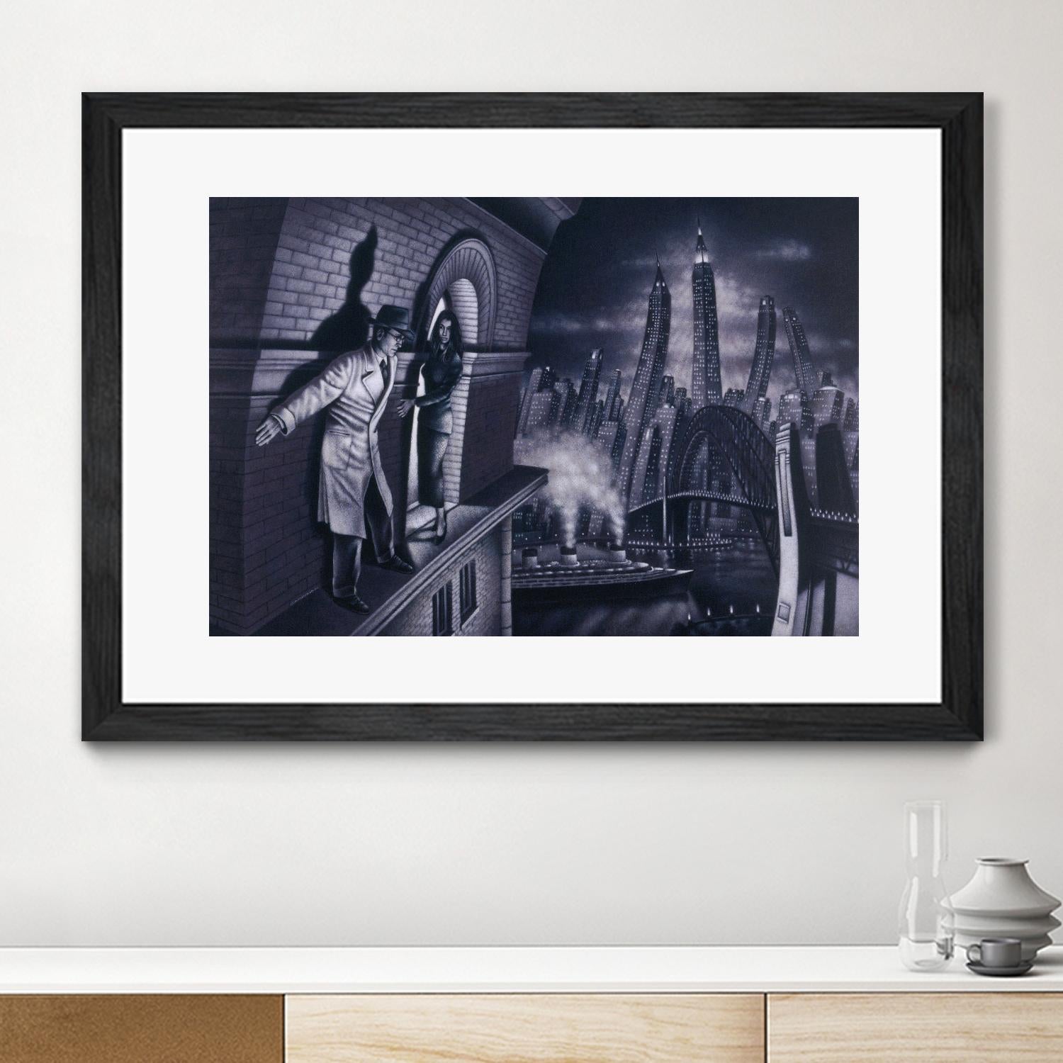 Série noire 3 by Alain Cardinal on GIANT ART - black black & white la nuit