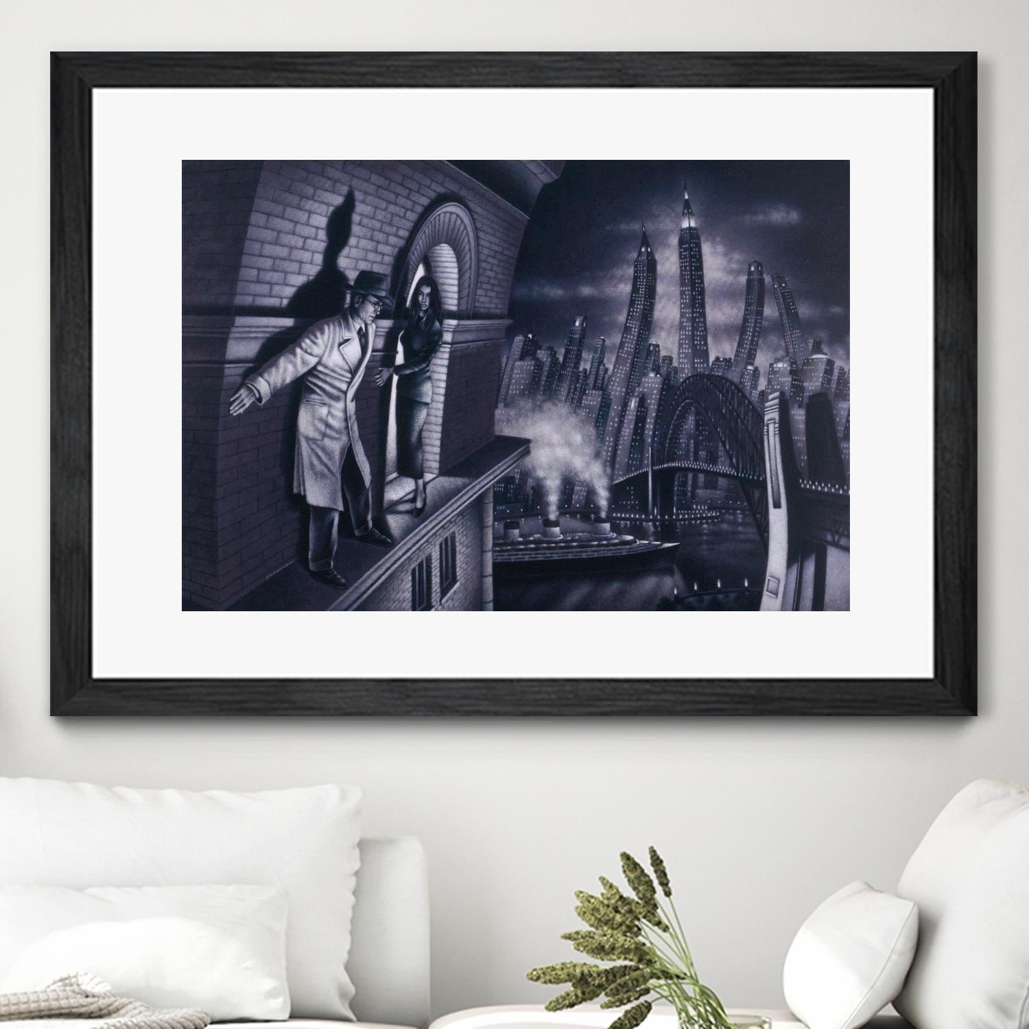 Série noire 3 by Alain Cardinal on GIANT ART - black black & white la nuit