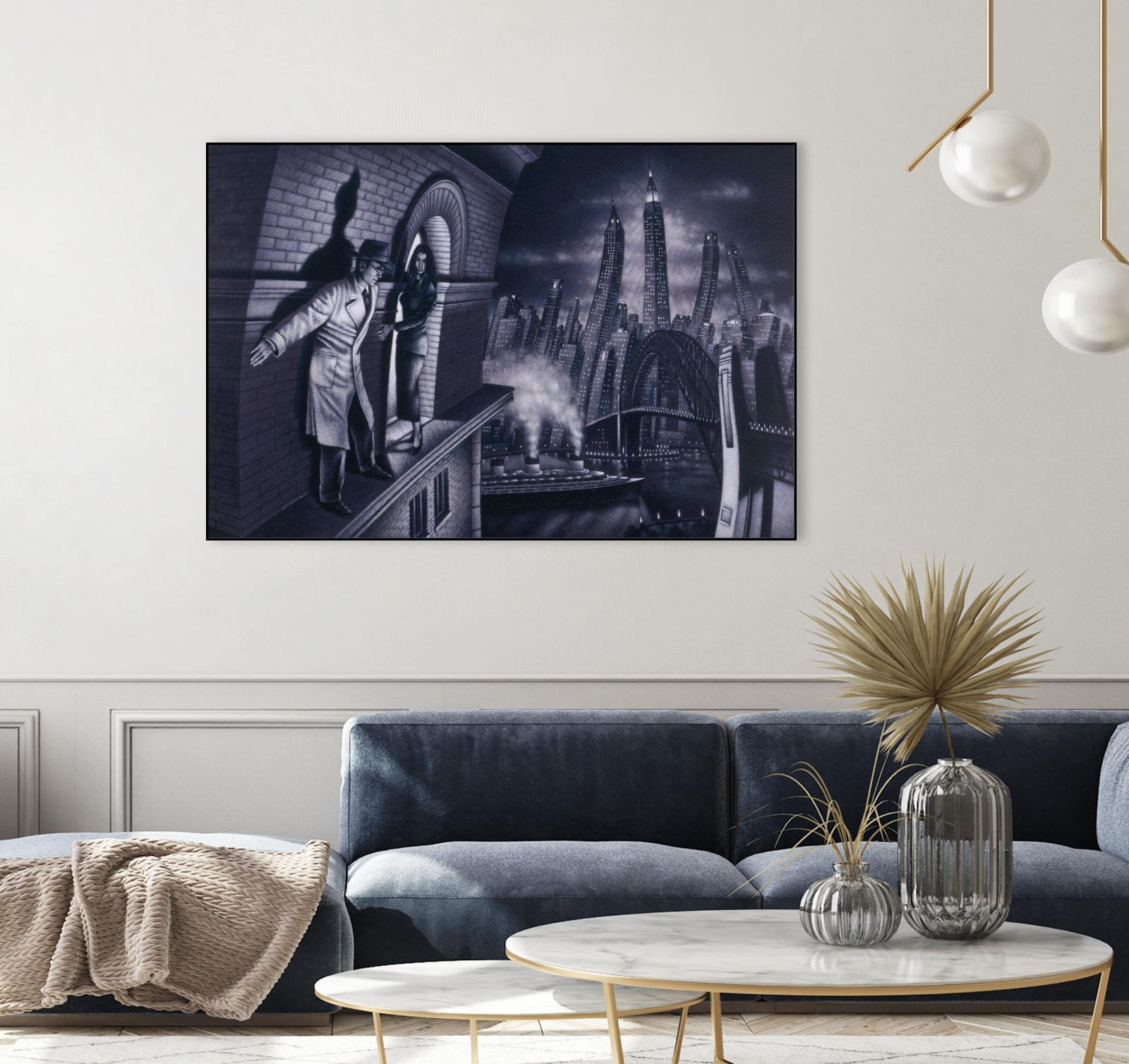 Série noire 3 by Alain Cardinal on GIANT ART - black black & white la nuit