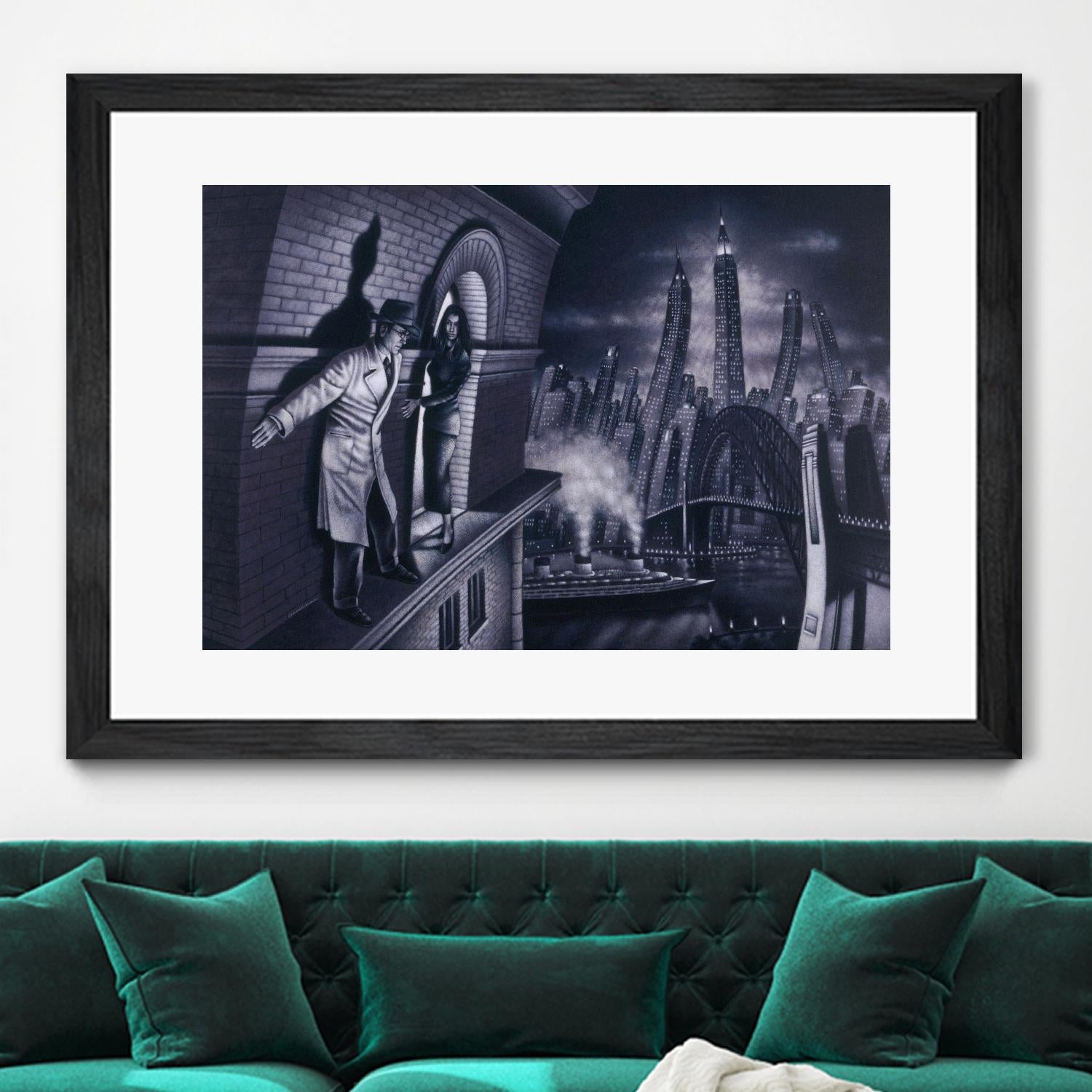 Série noire 3 by Alain Cardinal on GIANT ART - black black & white la nuit