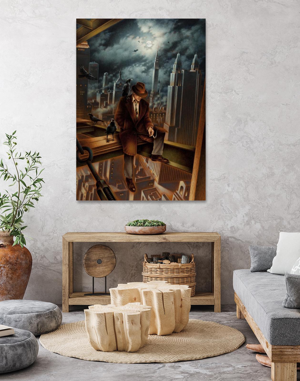 Dr. Orpheus by Alain Cardinal on GIANT ART - rust figurative poutre