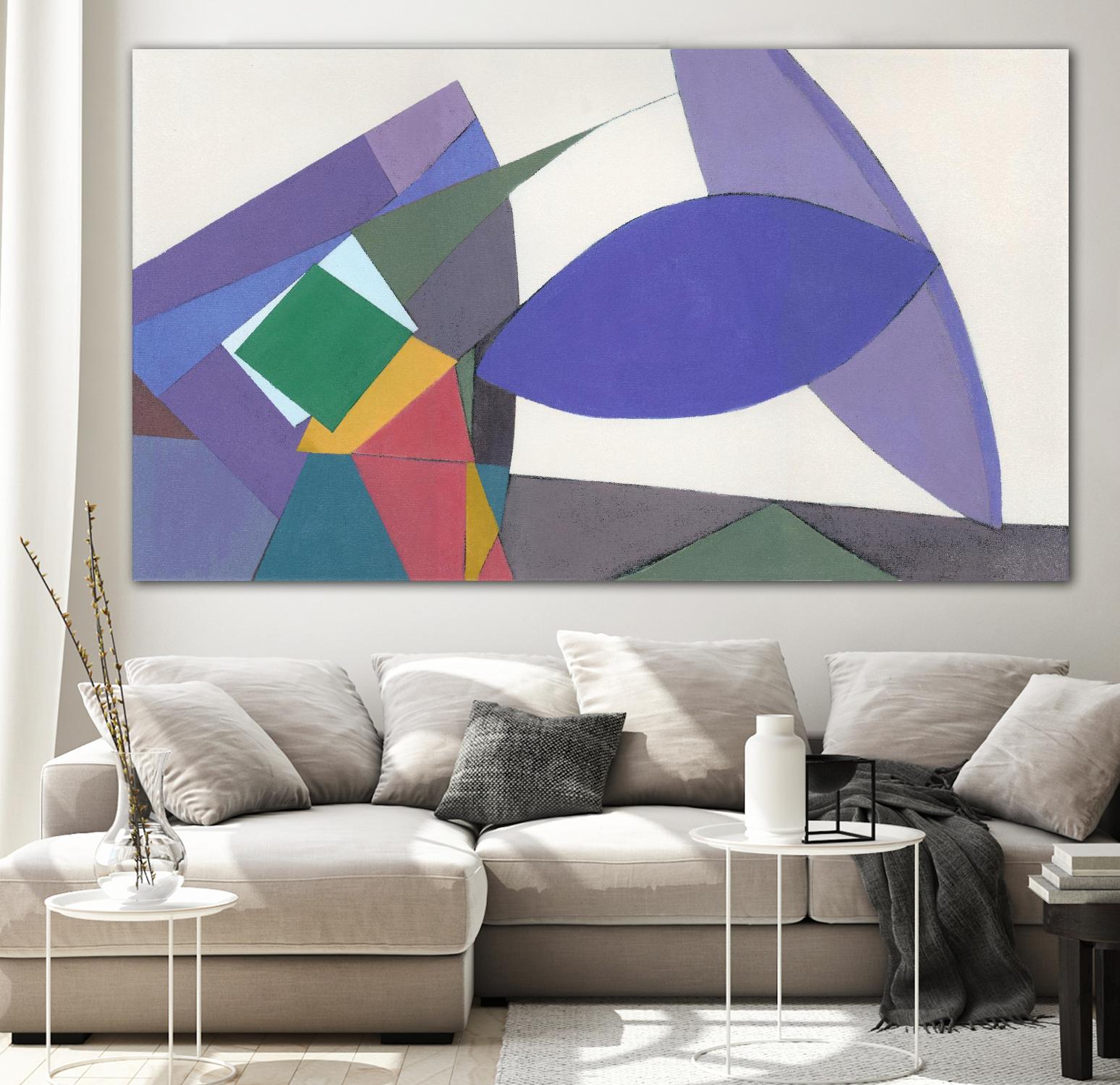 Equilibrium by Diane Lambin on GIANT ART - green shapes geometric shapes