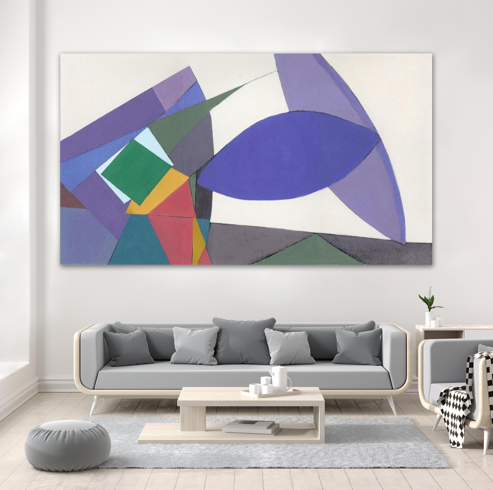 Equilibrium by Diane Lambin on GIANT ART - green shapes geometric shapes