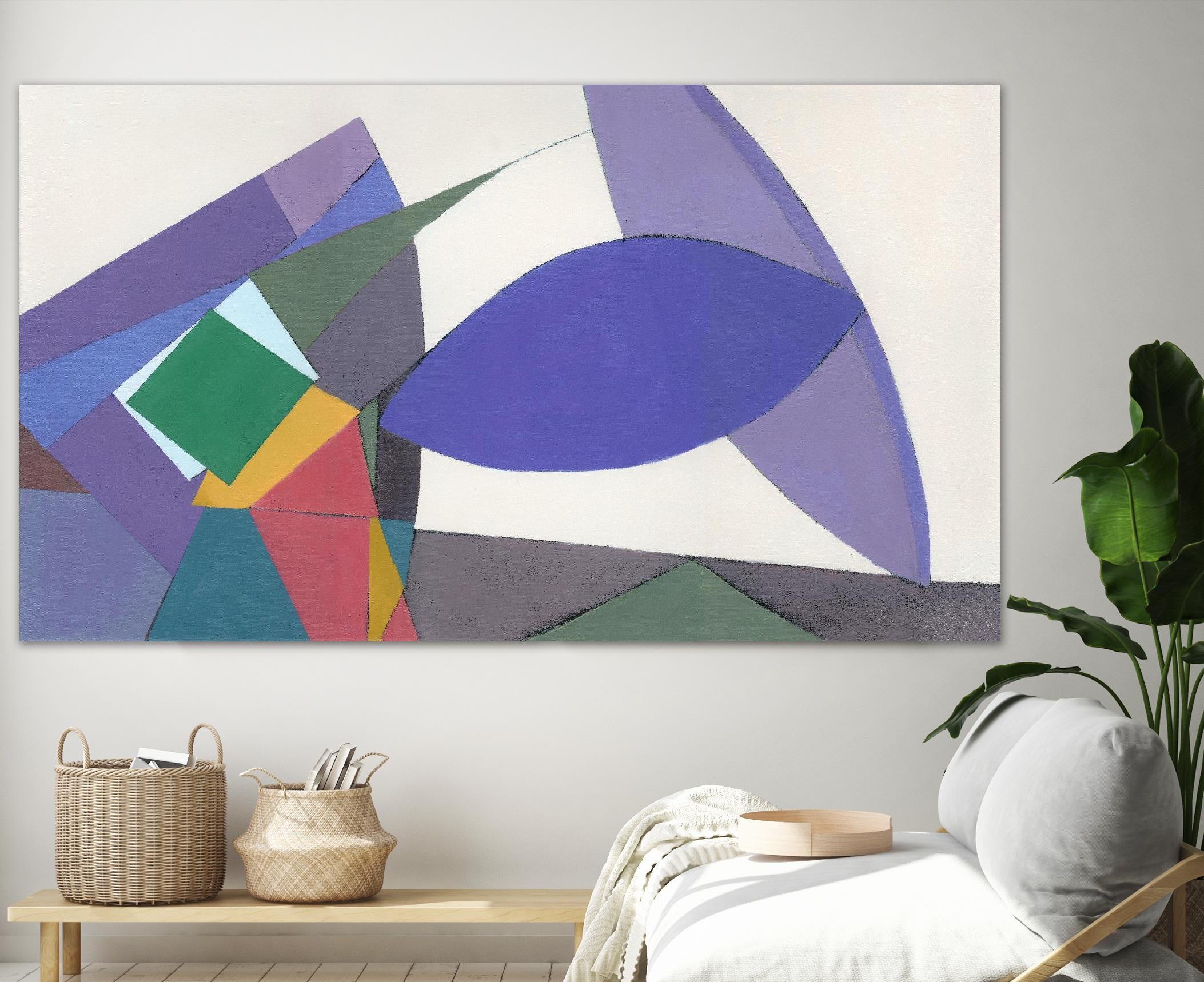 Equilibrium by Diane Lambin on GIANT ART - green shapes geometric shapes