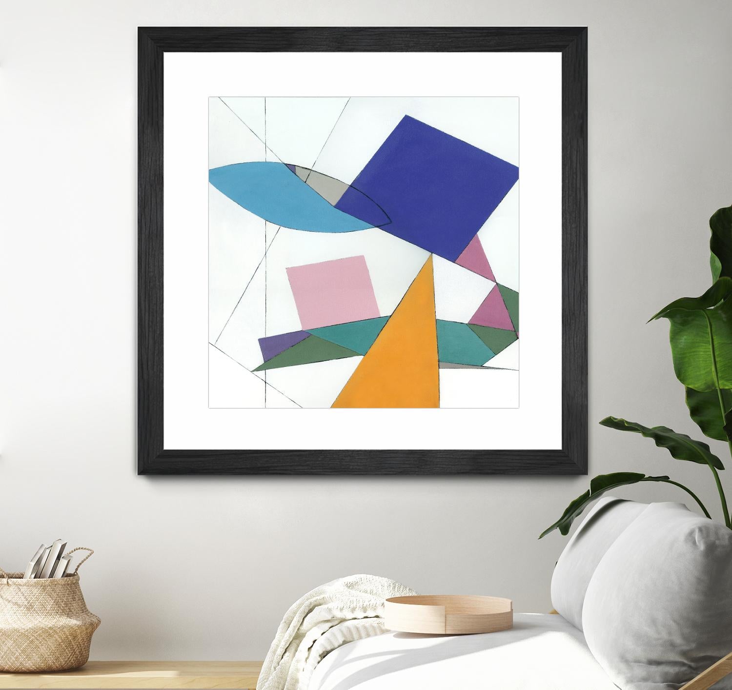 Serpentin by Diane Lambin on GIANT ART - white shapes triangles