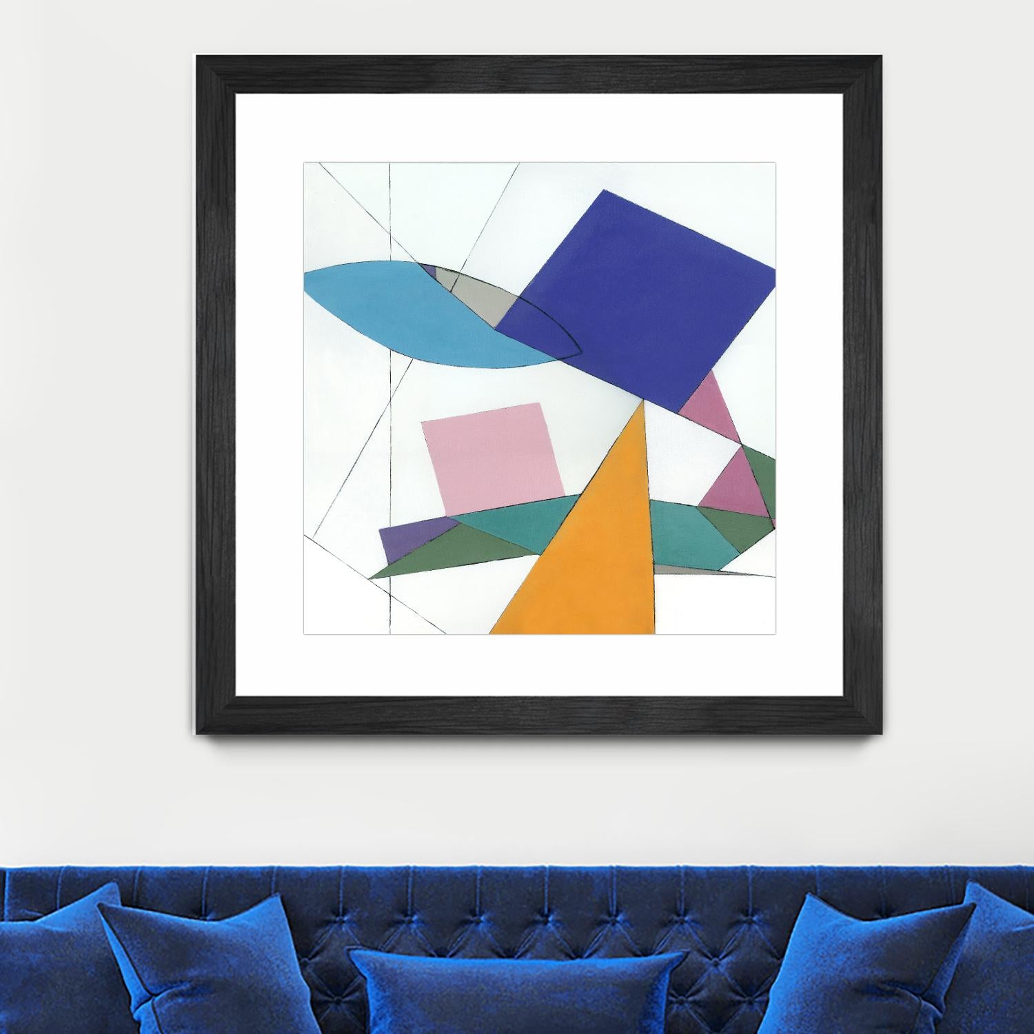 Serpentin by Diane Lambin on GIANT ART - white shapes triangles