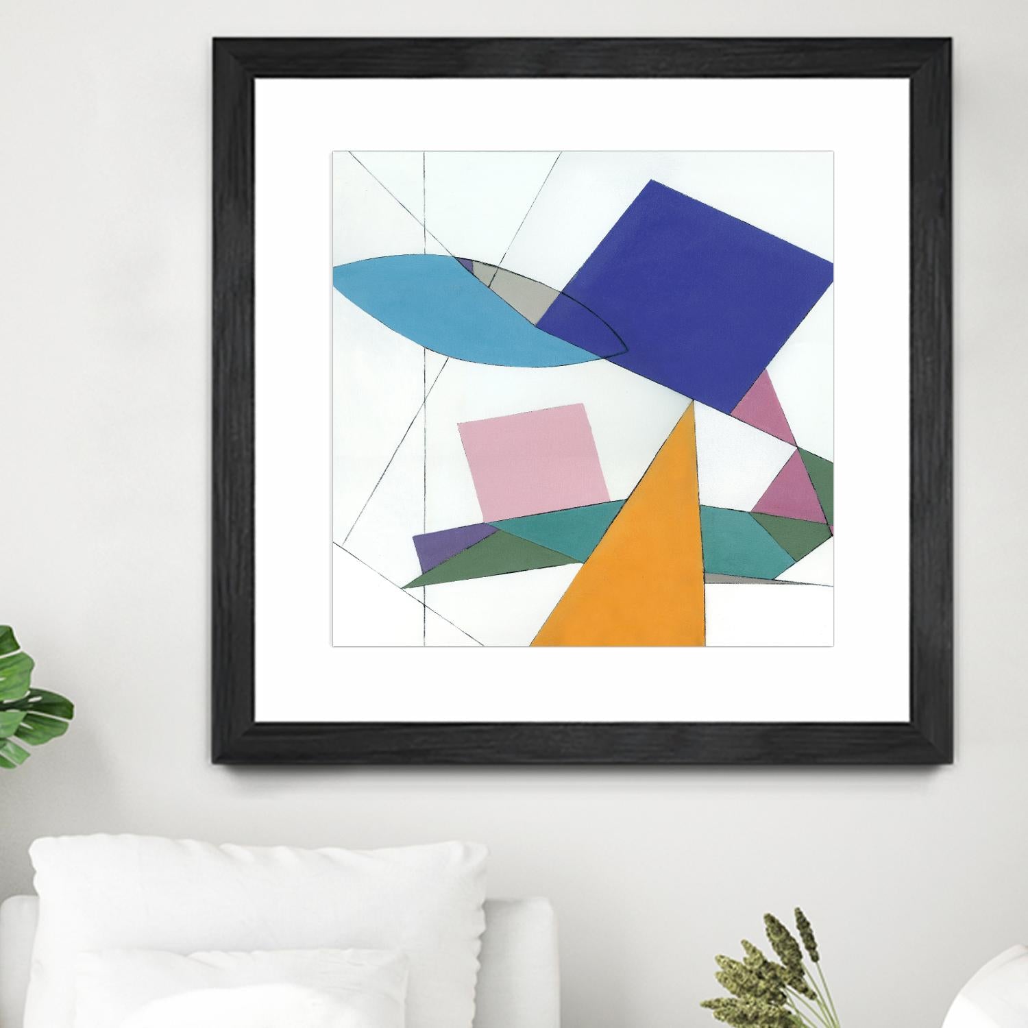 Serpentin by Diane Lambin on GIANT ART - white shapes triangles