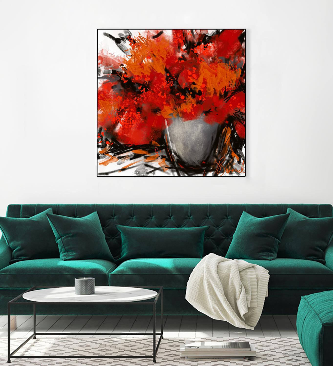 Tangerino by Doris Savard on GIANT ART - orange digital contemporary