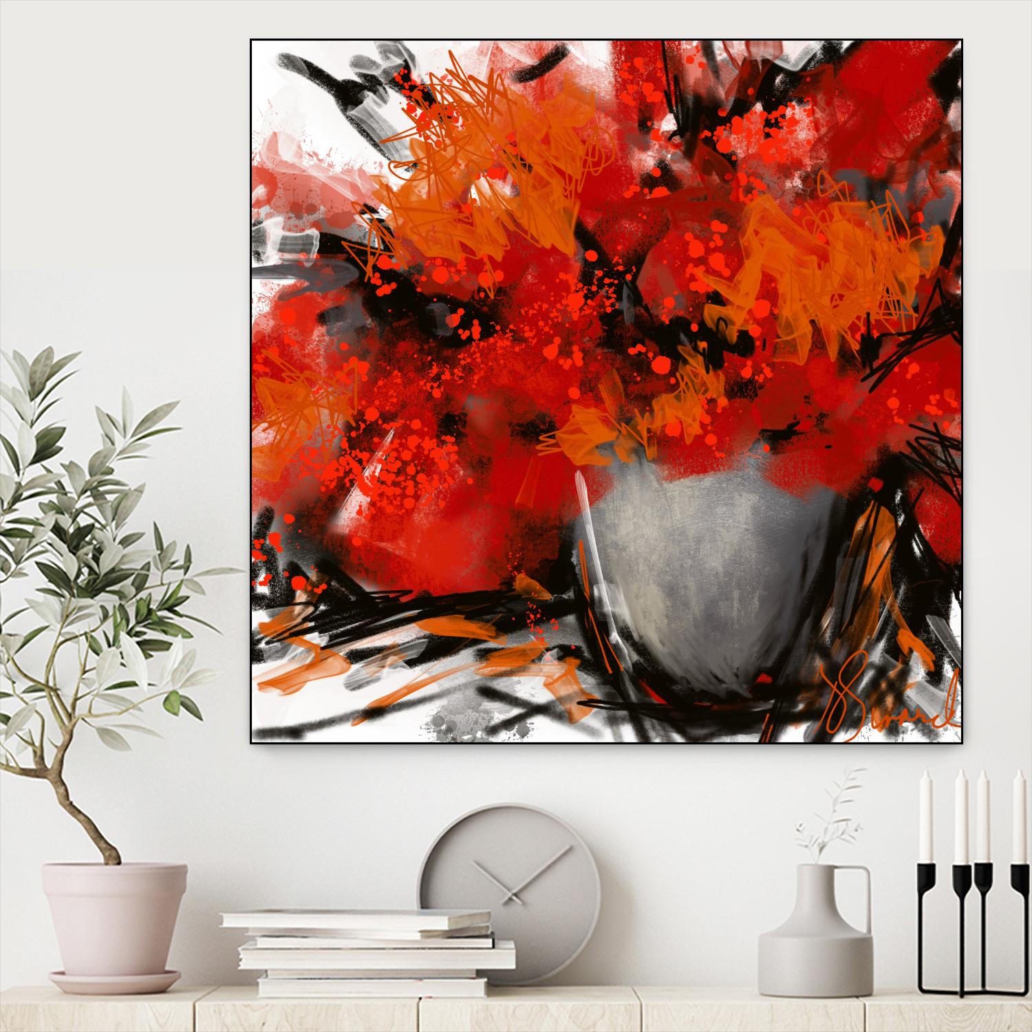 Tangerino by Doris Savard on GIANT ART - orange digital contemporary