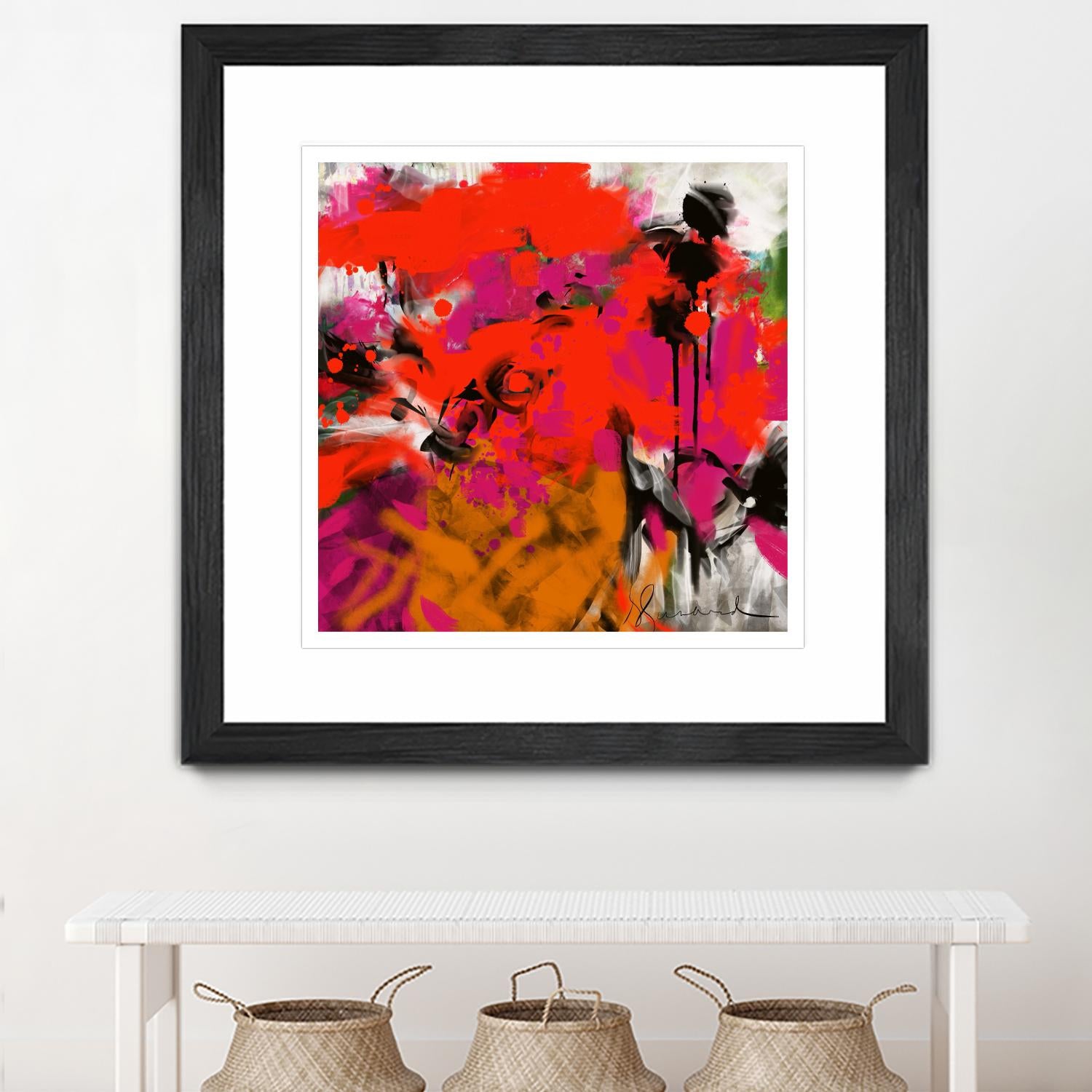 Joy by Doris Savard on GIANT ART - red digital fleurs contemporaines