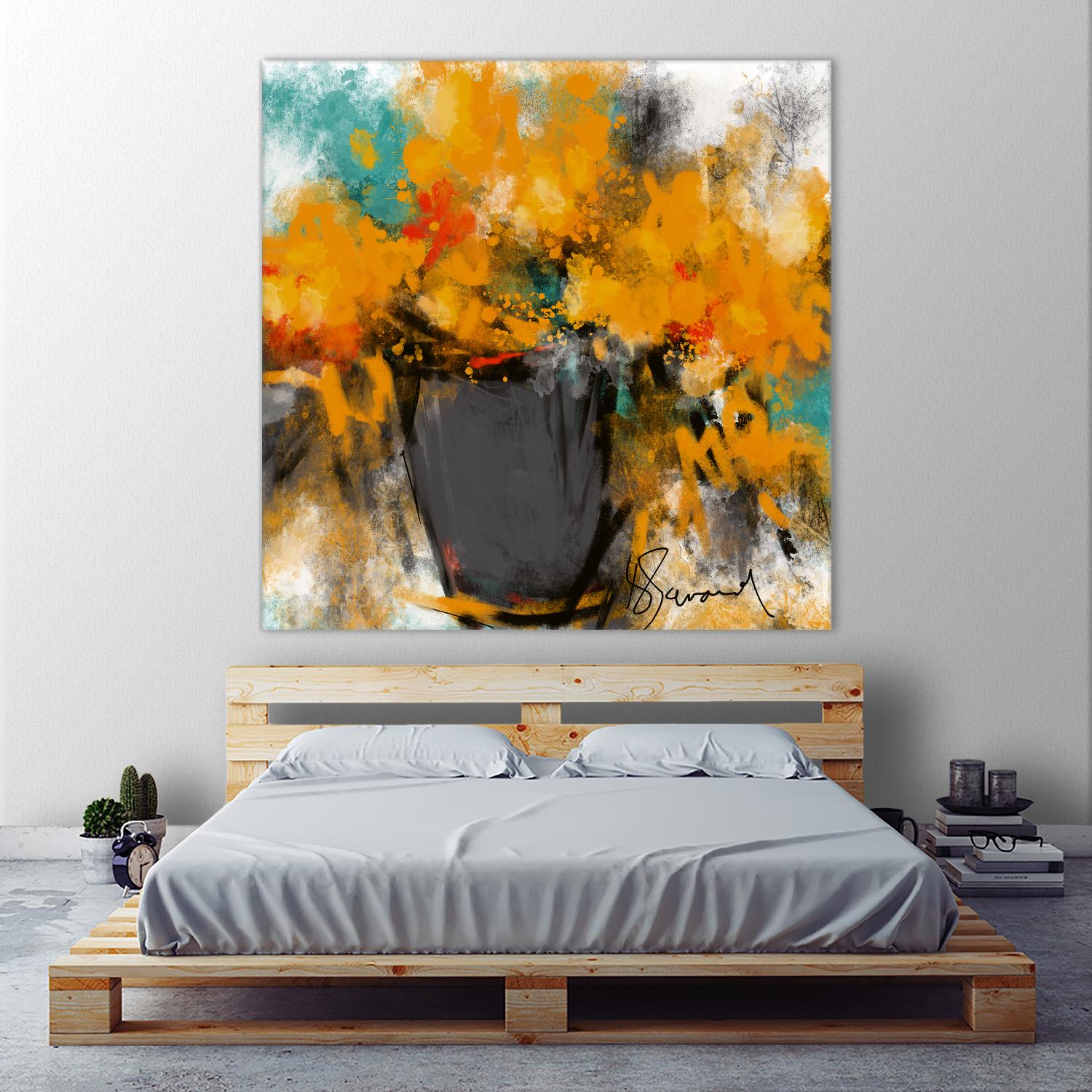 Spring time by Doris Savard on GIANT ART - yellow flowers contemporary