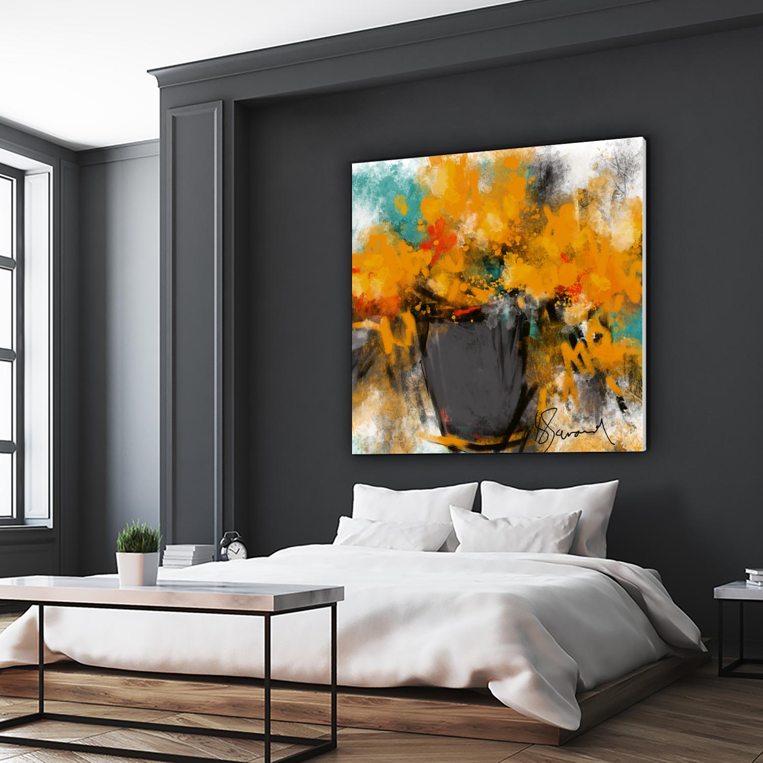 Spring time by Doris Savard on GIANT ART - yellow flowers contemporary