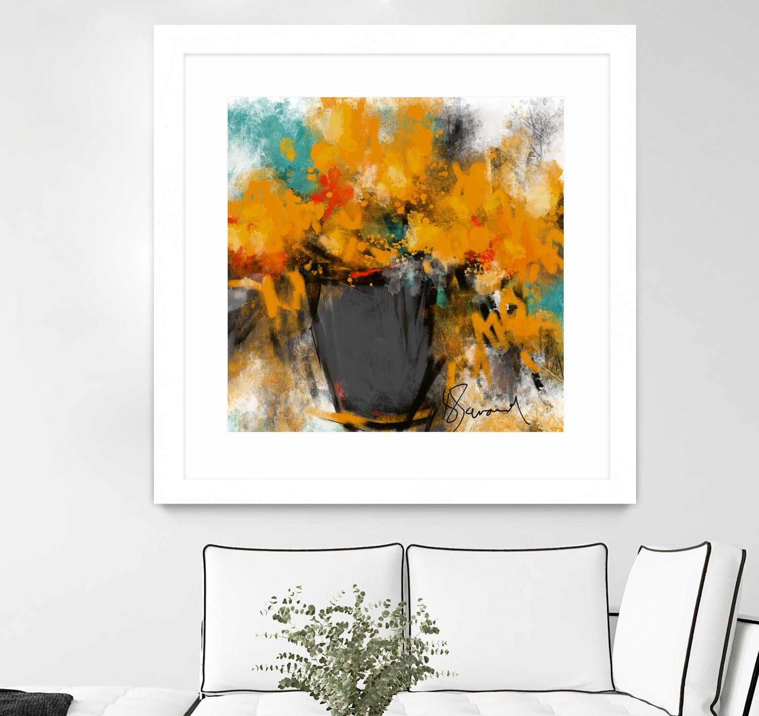 Spring time by Doris Savard on GIANT ART - yellow flowers contemporary