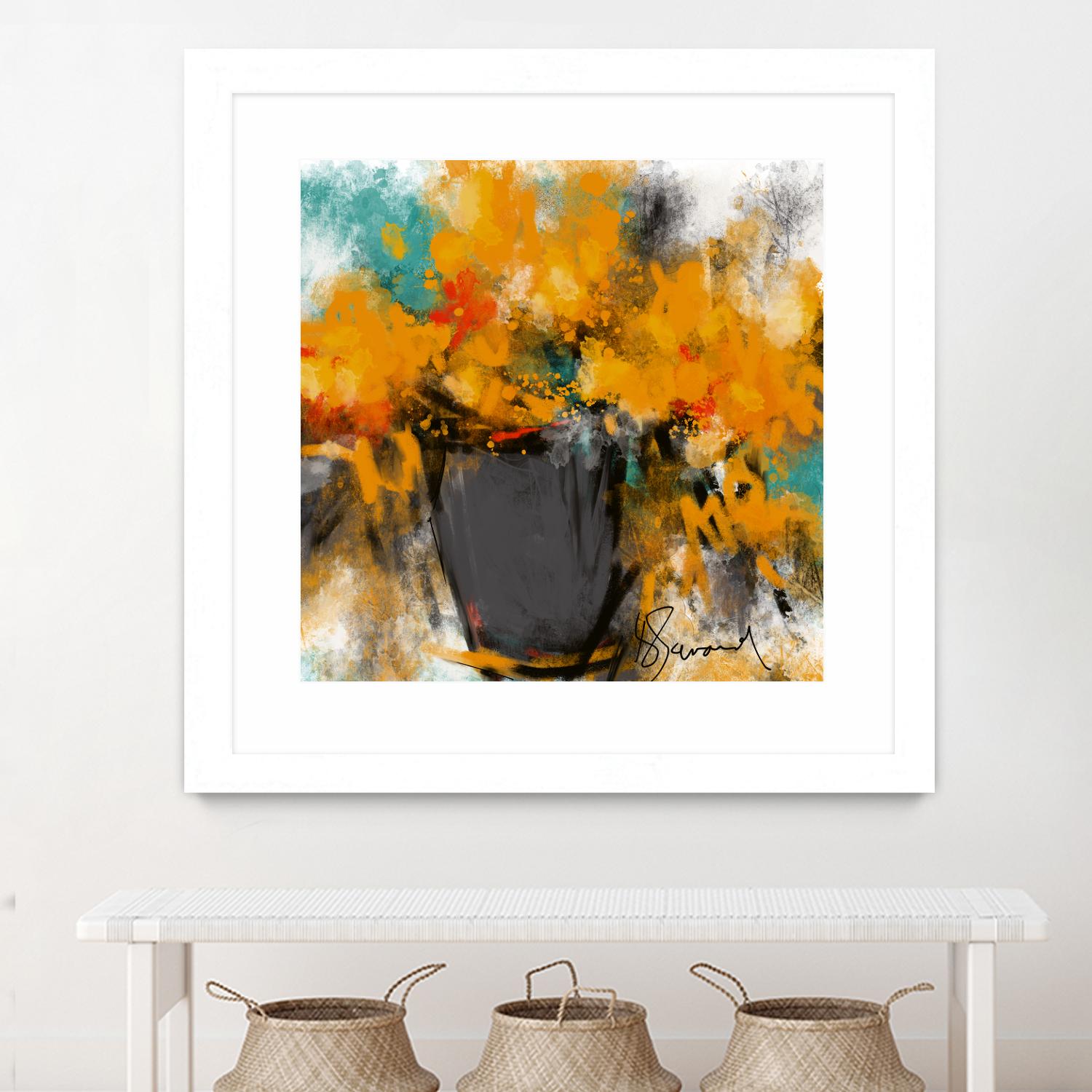 Spring time by Doris Savard on GIANT ART - yellow flowers contemporary