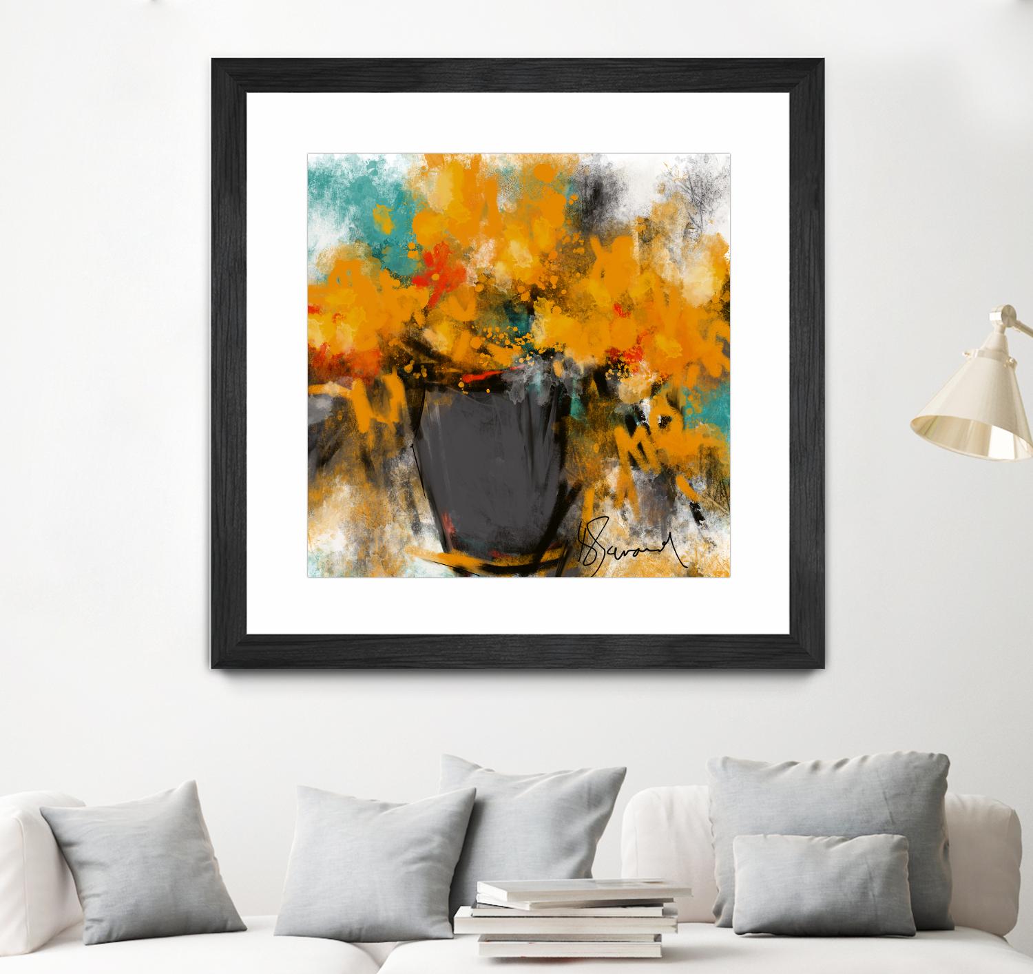 Spring time by Doris Savard on GIANT ART - yellow flowers contemporary