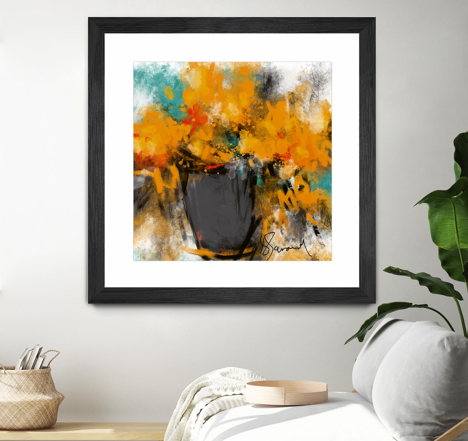 Spring time by Doris Savard on GIANT ART - yellow flowers contemporary