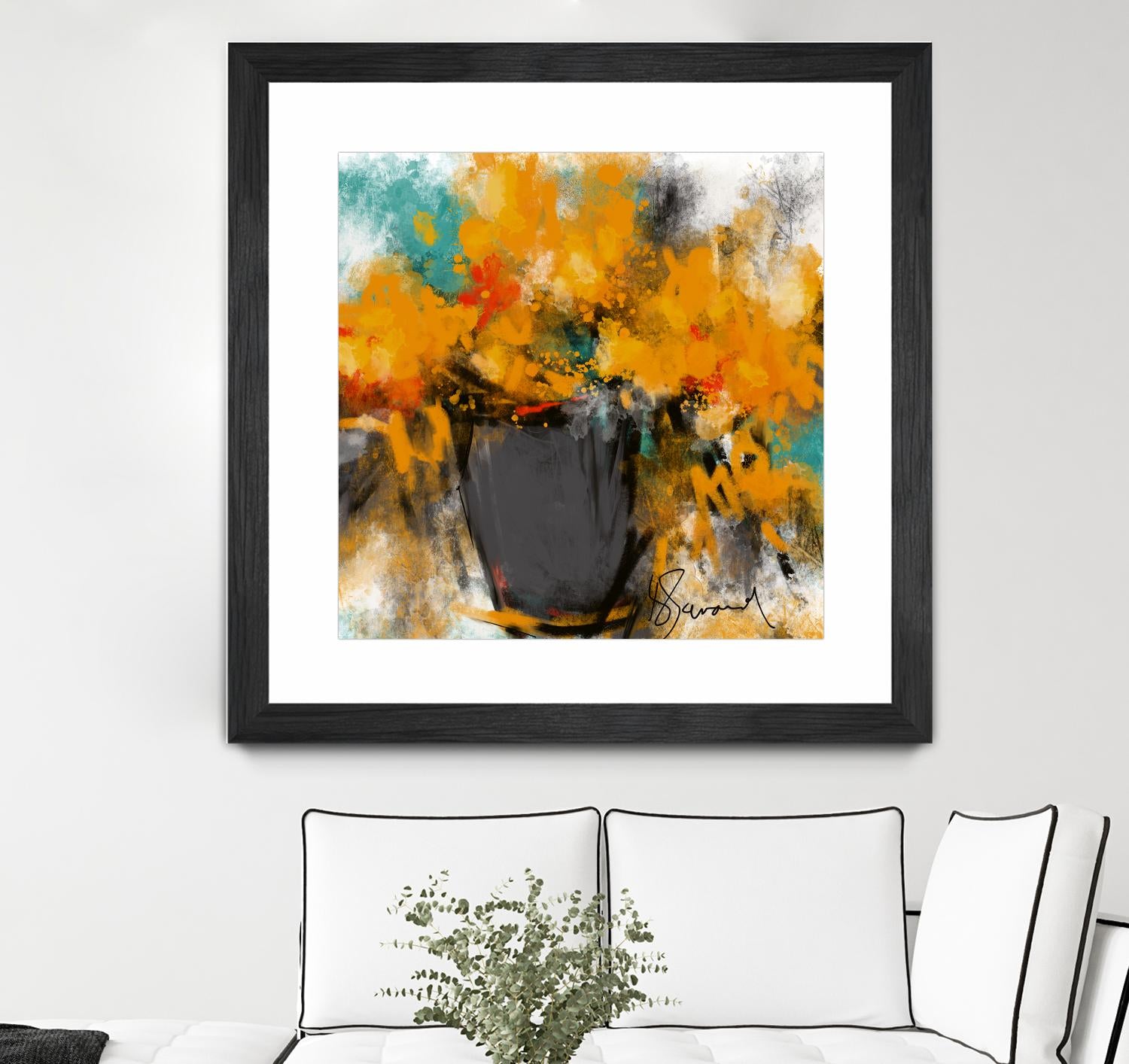 Spring time by Doris Savard on GIANT ART - yellow flowers contemporary