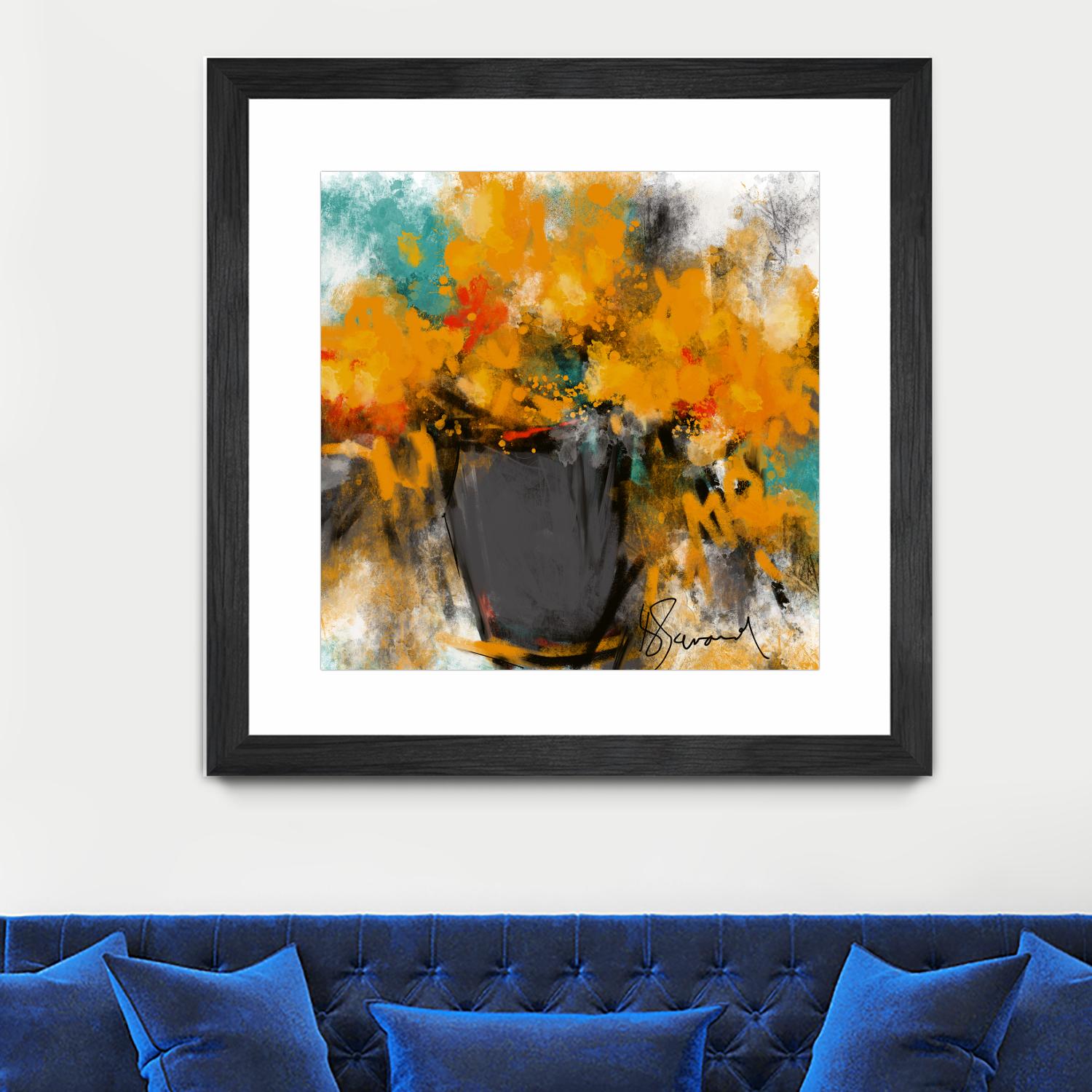 Spring time by Doris Savard on GIANT ART - yellow flowers contemporary