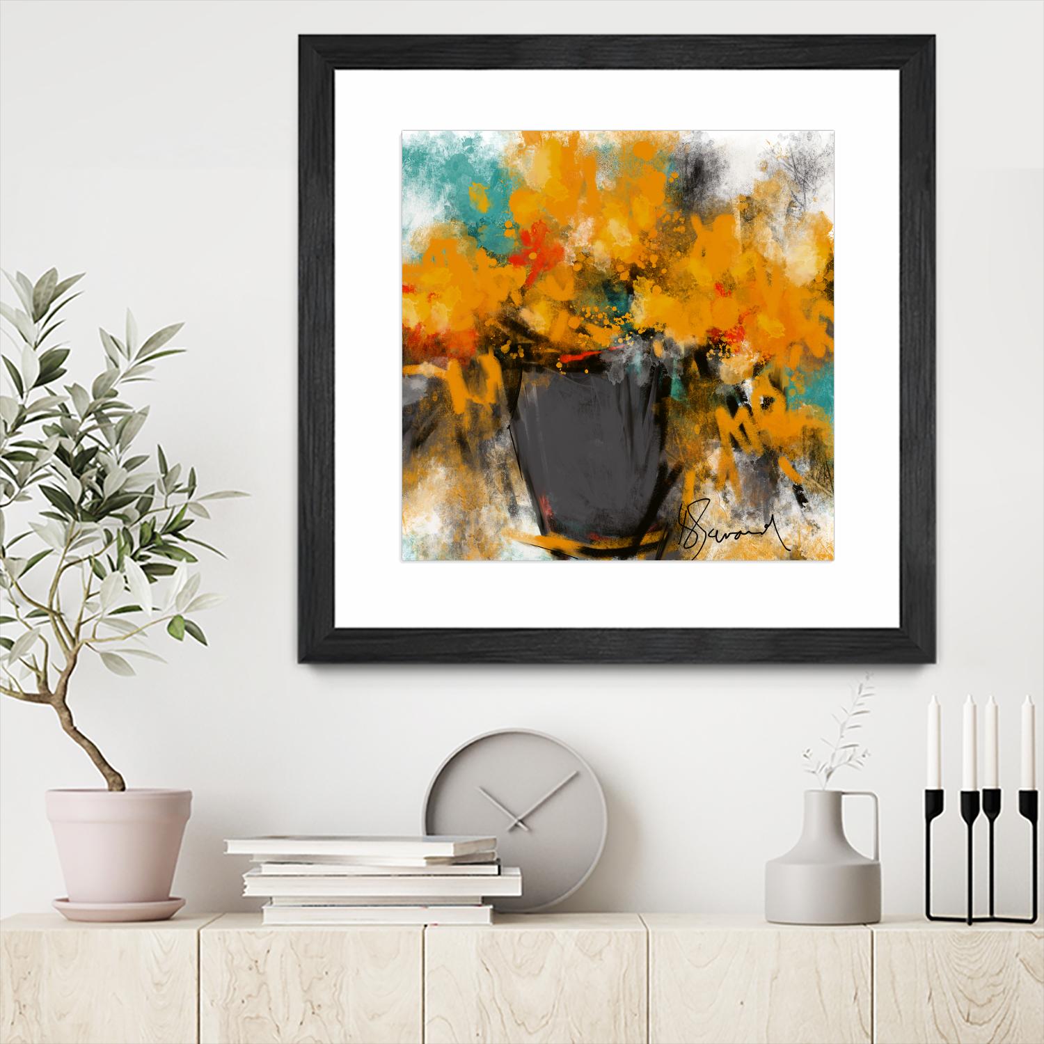 Spring time by Doris Savard on GIANT ART - yellow flowers contemporary