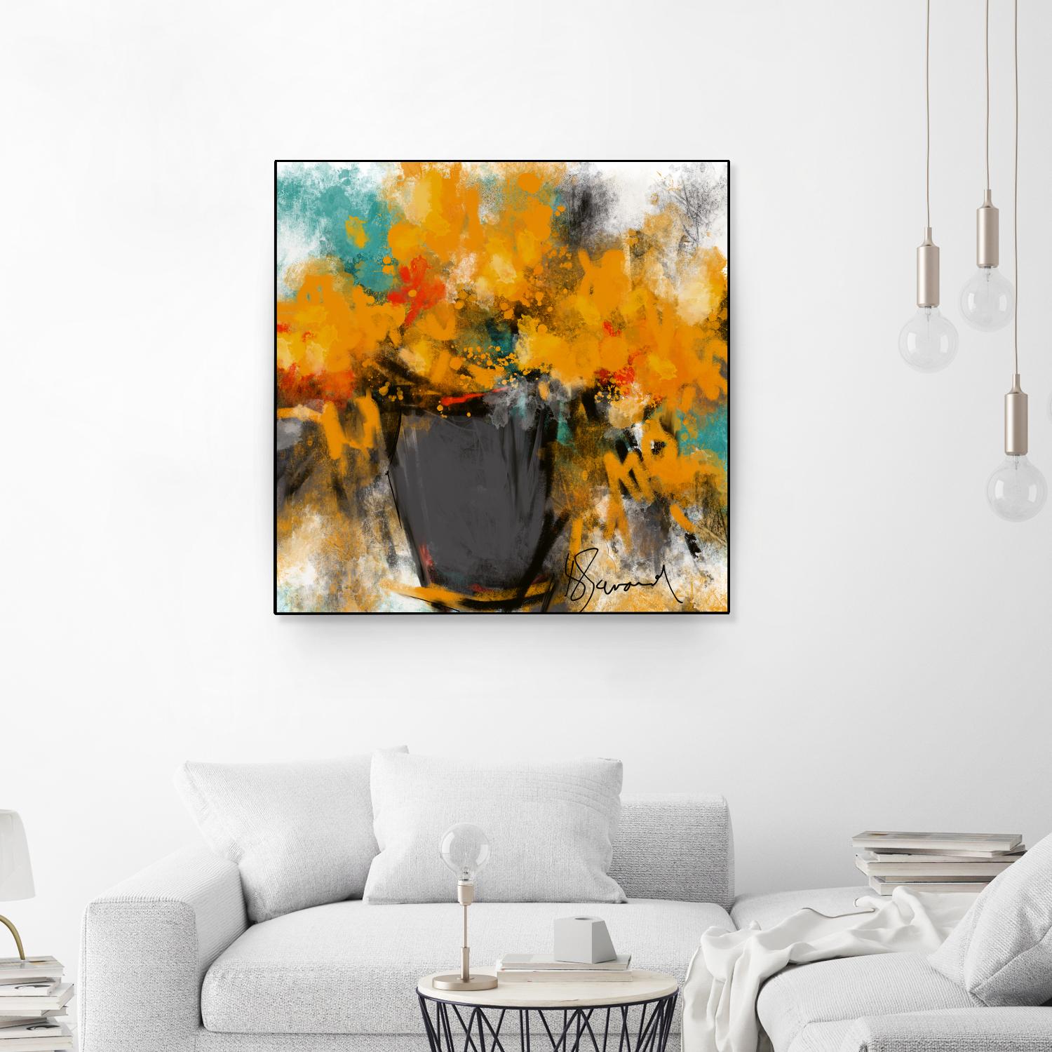Spring time by Doris Savard on GIANT ART - yellow flowers contemporary