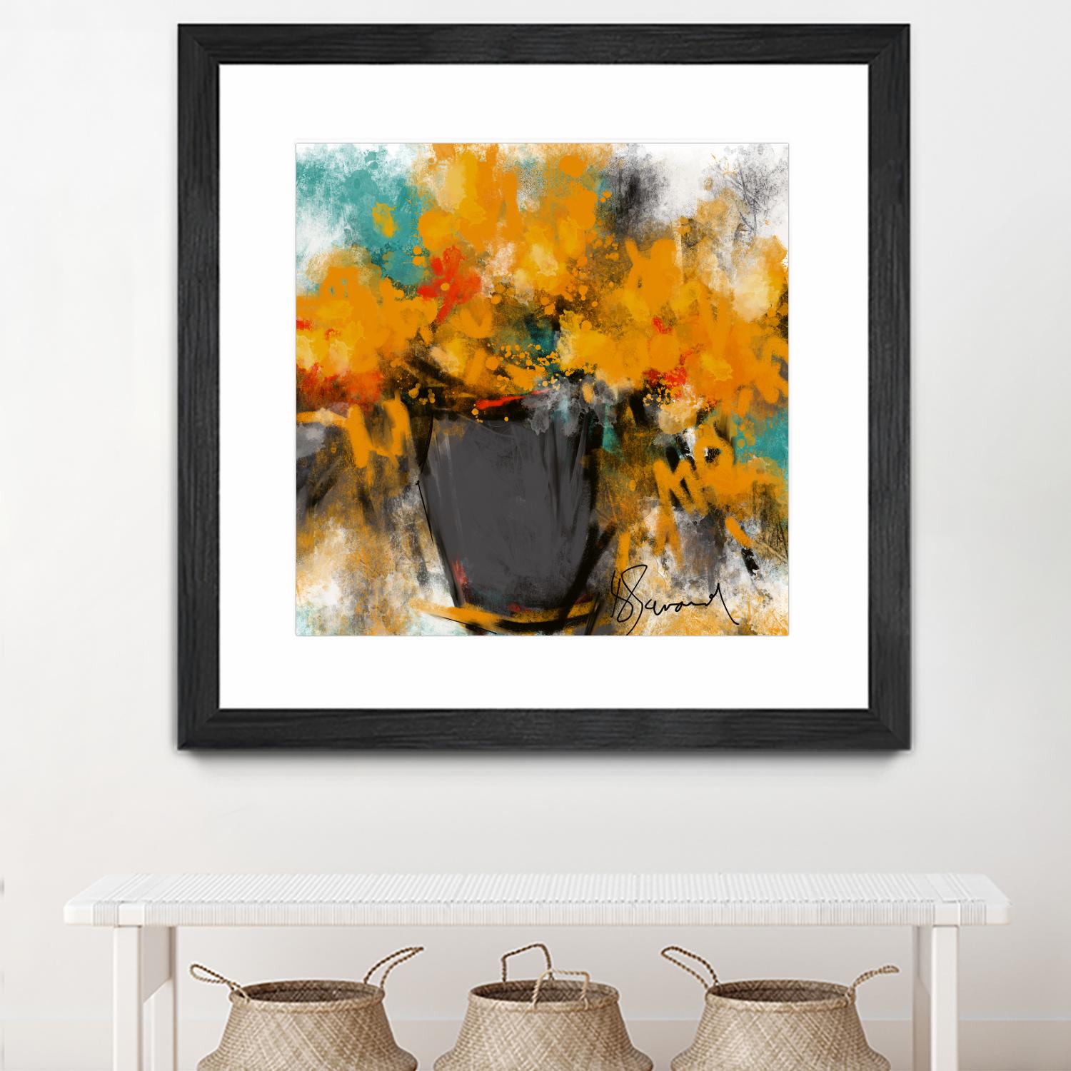Spring time by Doris Savard on GIANT ART - yellow flowers contemporary
