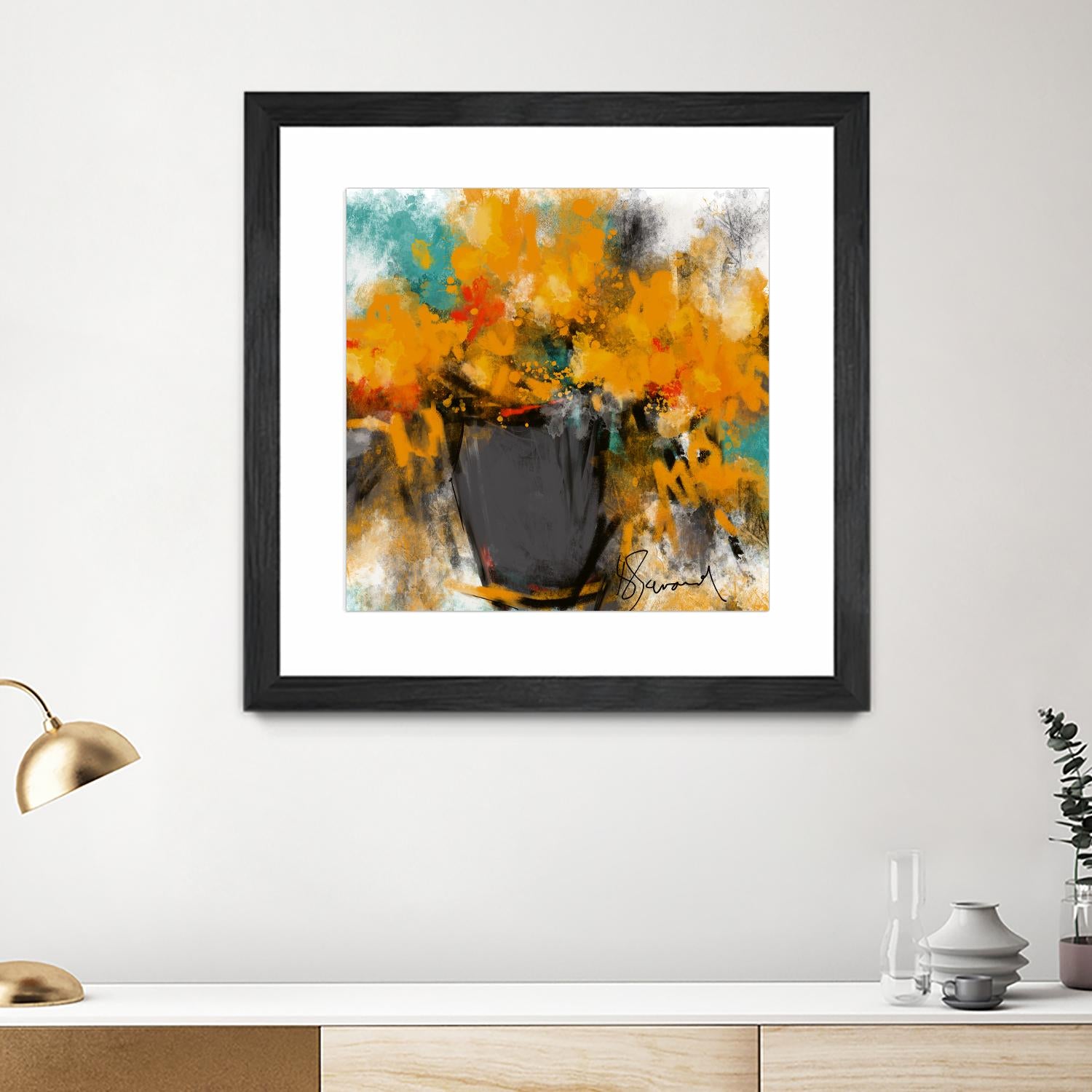 Spring time by Doris Savard on GIANT ART - yellow flowers contemporary
