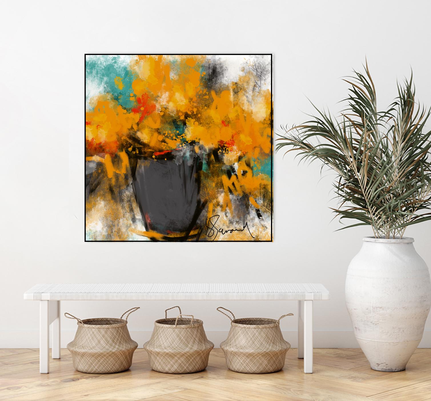Spring time by Doris Savard on GIANT ART - yellow flowers contemporary
