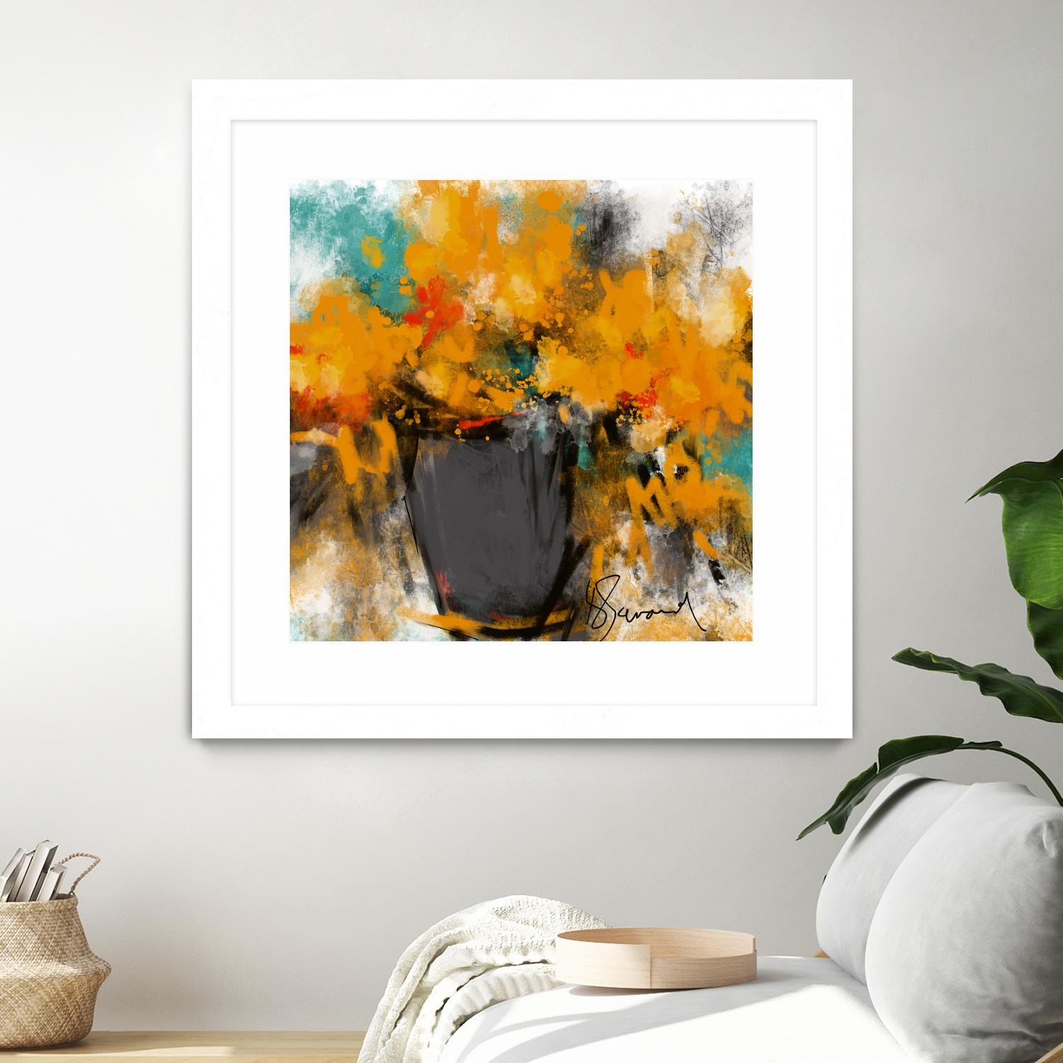 Spring time by Doris Savard on GIANT ART - yellow flowers contemporary