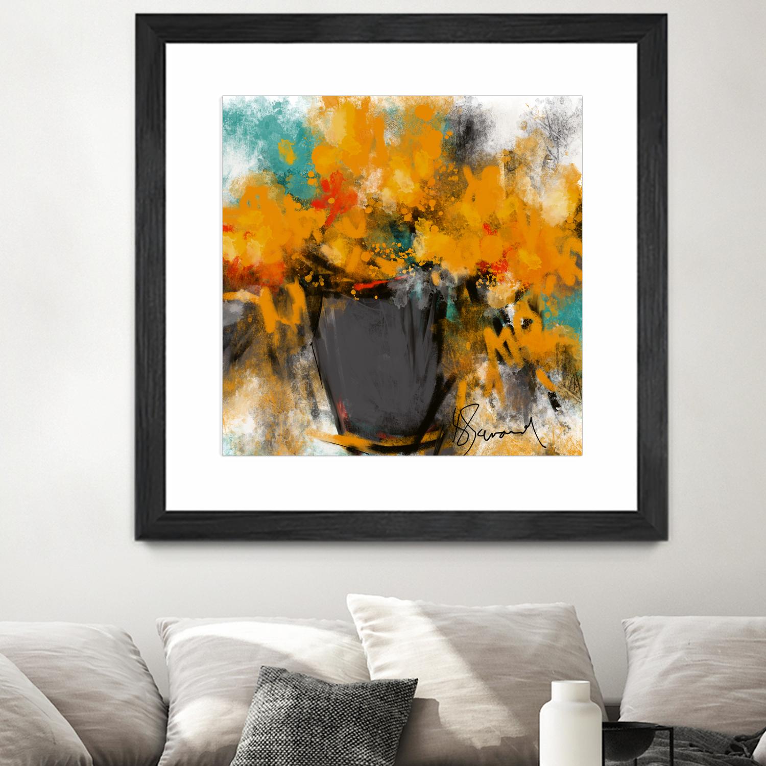 Spring time by Doris Savard on GIANT ART - yellow flowers contemporary