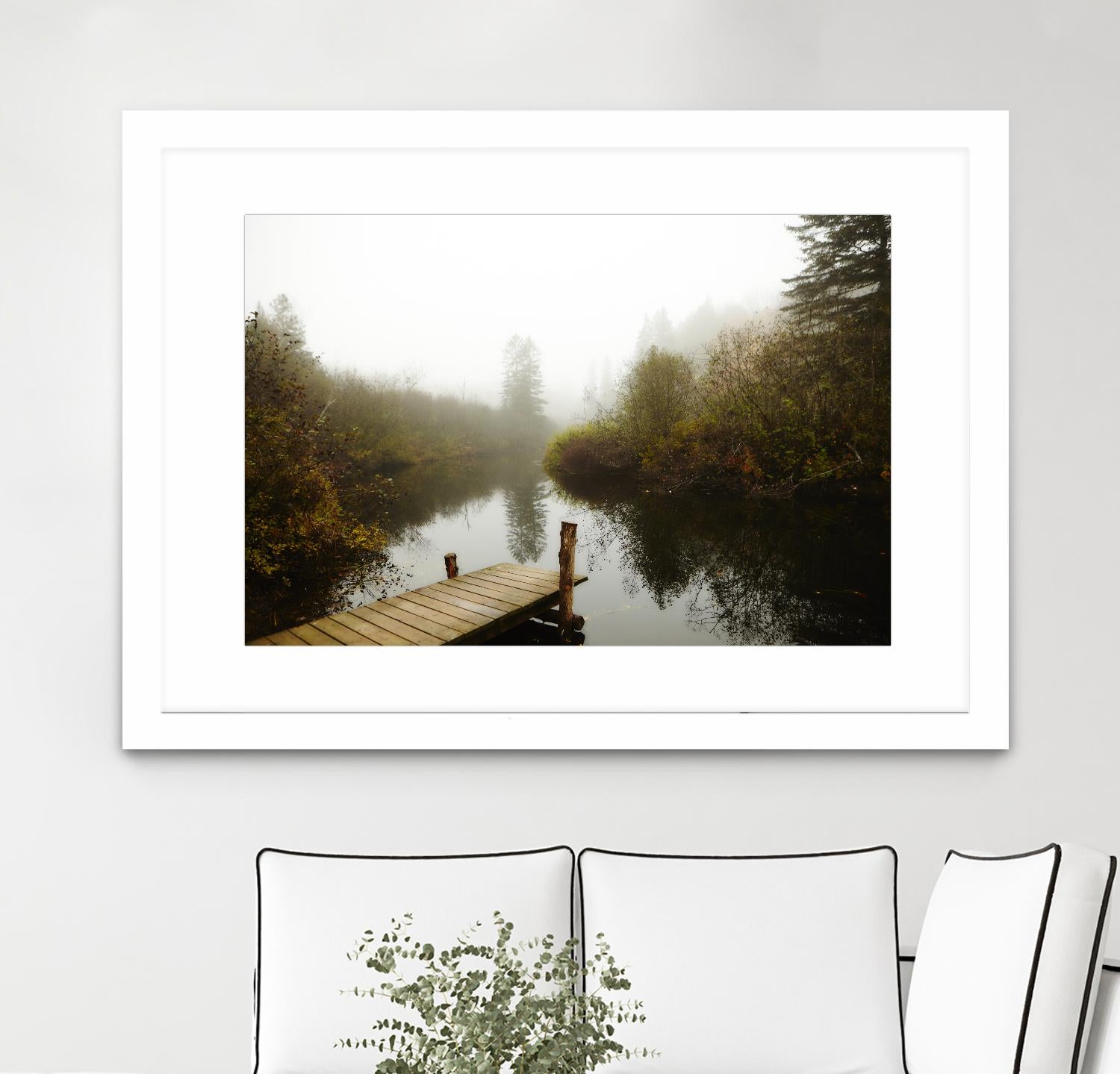 The River by Peter Morneau on GIANT ART - green nature fall