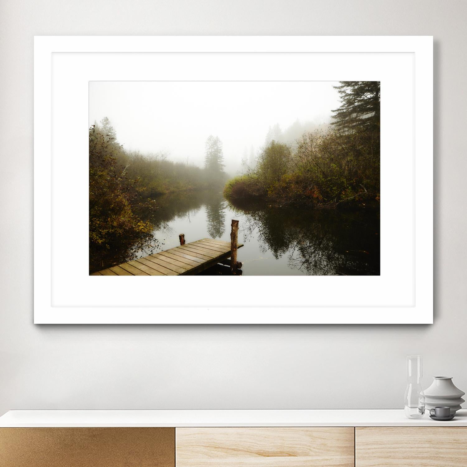 The River by Peter Morneau on GIANT ART - green nature fall