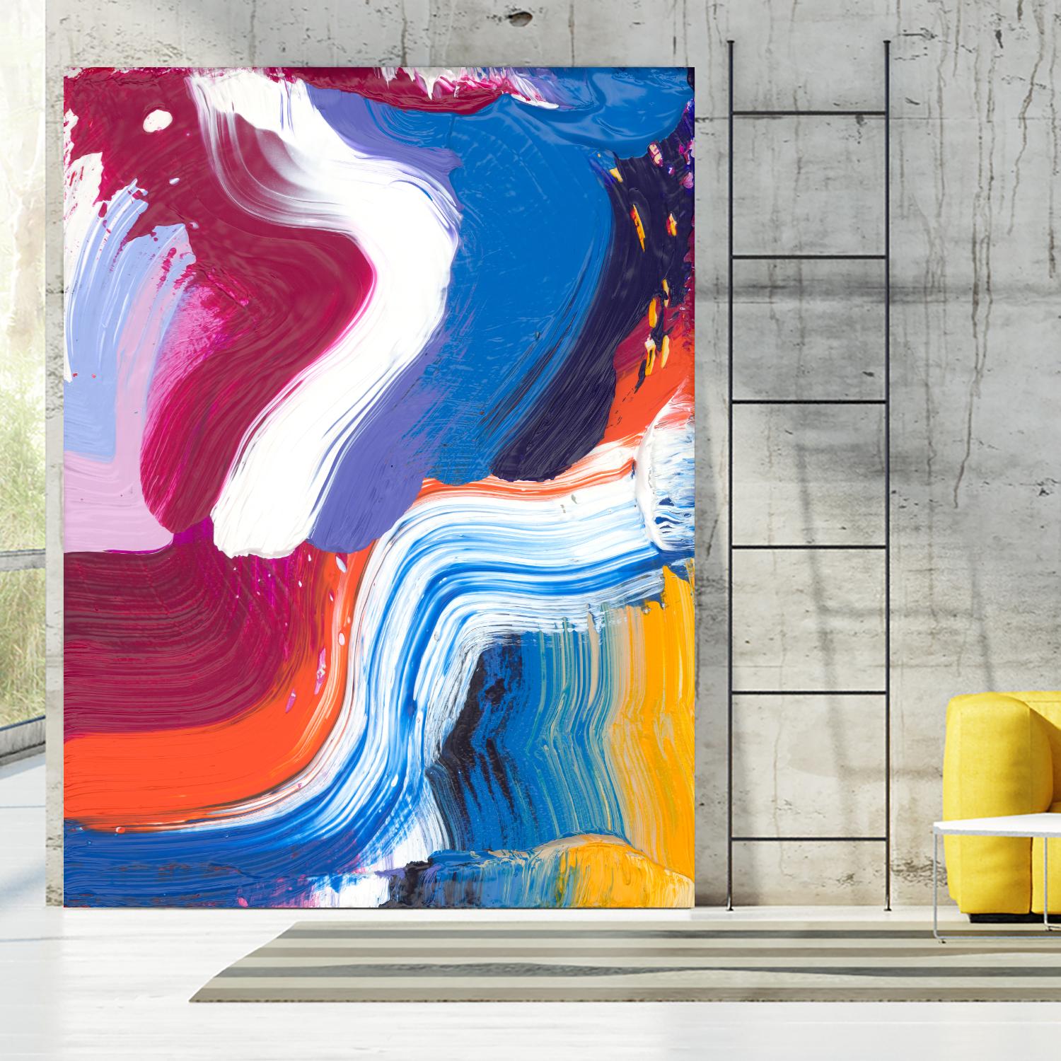 Just a wee one by Claire Desjardins on GIANT ART - blue abstract