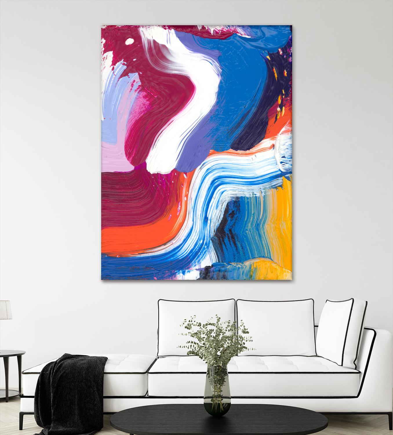 Just a wee one by Claire Desjardins on GIANT ART - blue abstract