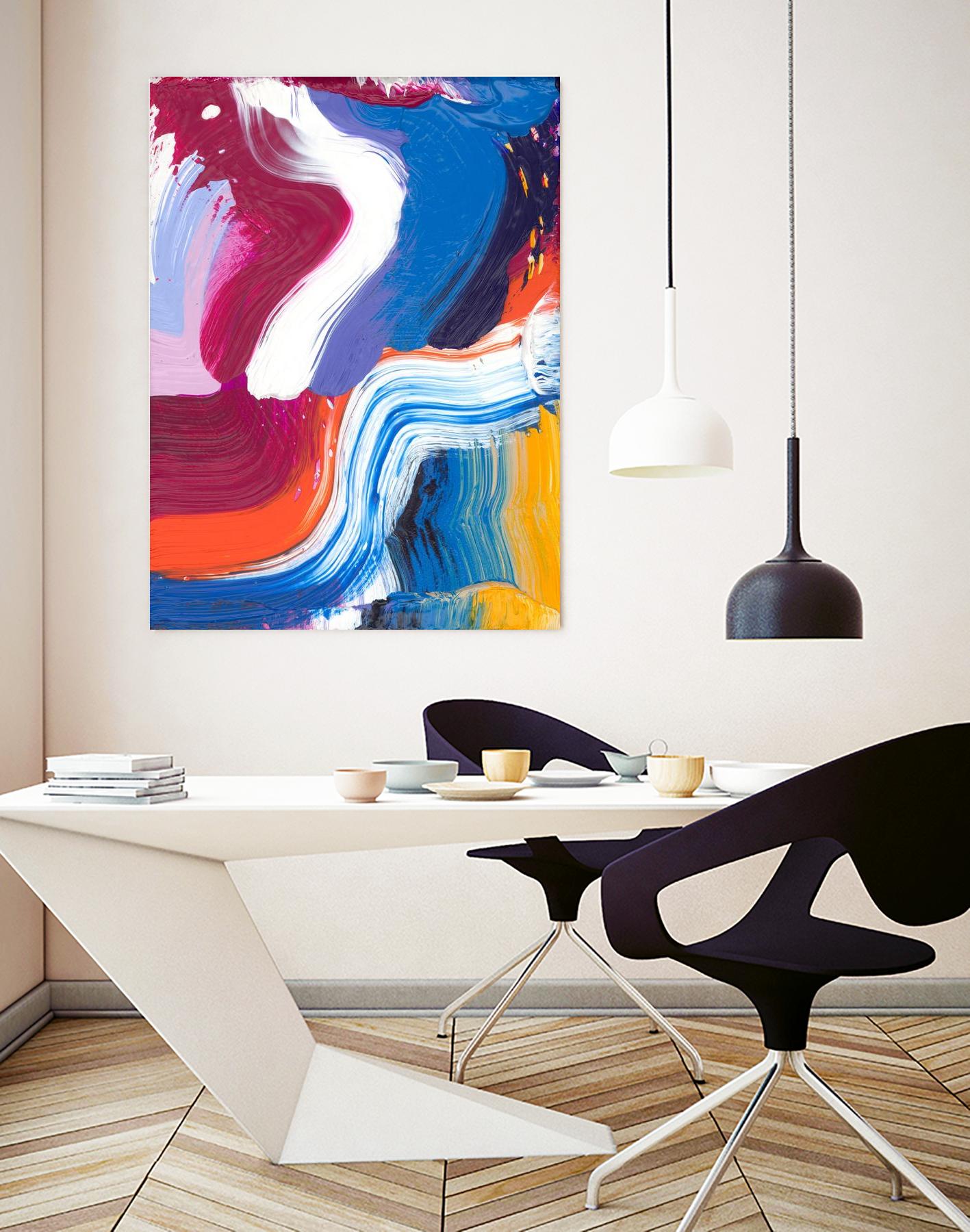 Just a wee one by Claire Desjardins on GIANT ART - orange abstract canadian