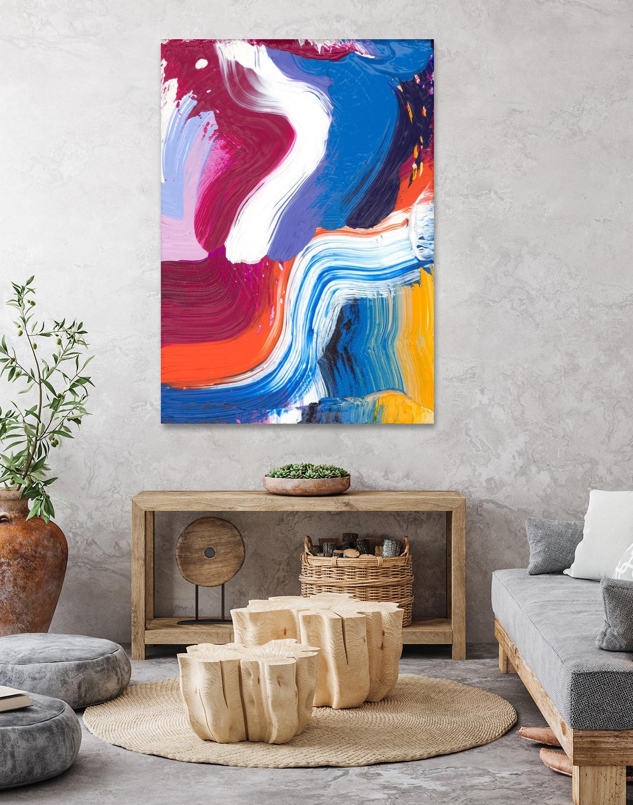 Just a wee one by Claire Desjardins on GIANT ART - orange abstract canadian