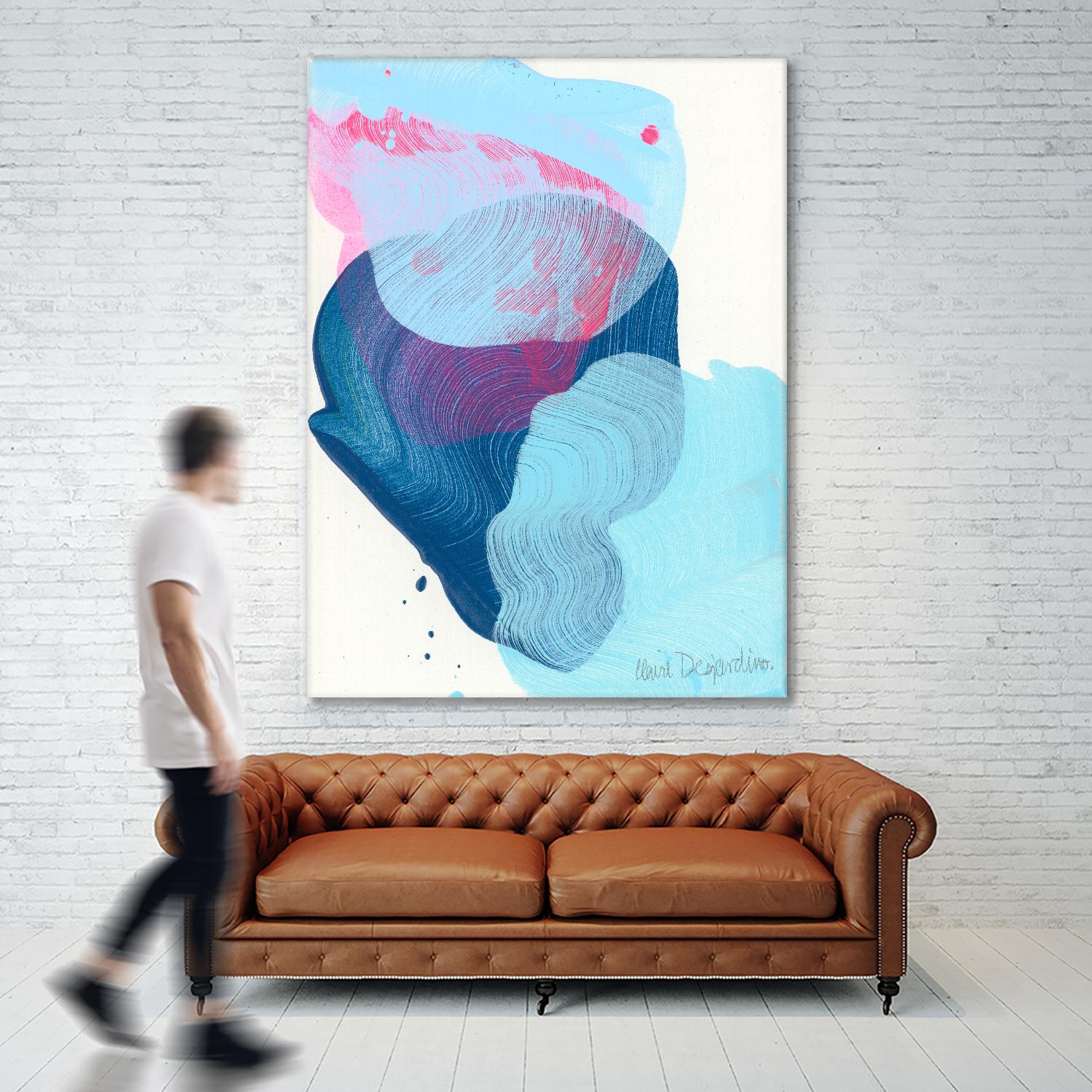 Along the shore 02 by Claire Desjardins on GIANT ART - blue abstract