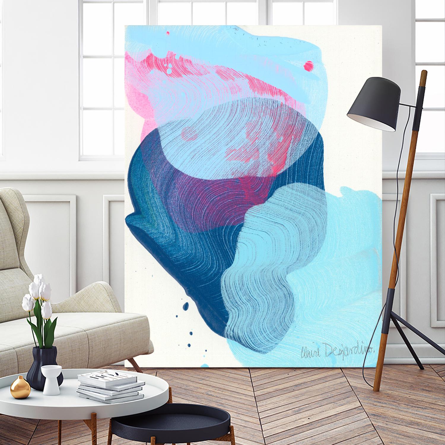 Along the shore 02 by Claire Desjardins on GIANT ART - blue abstract