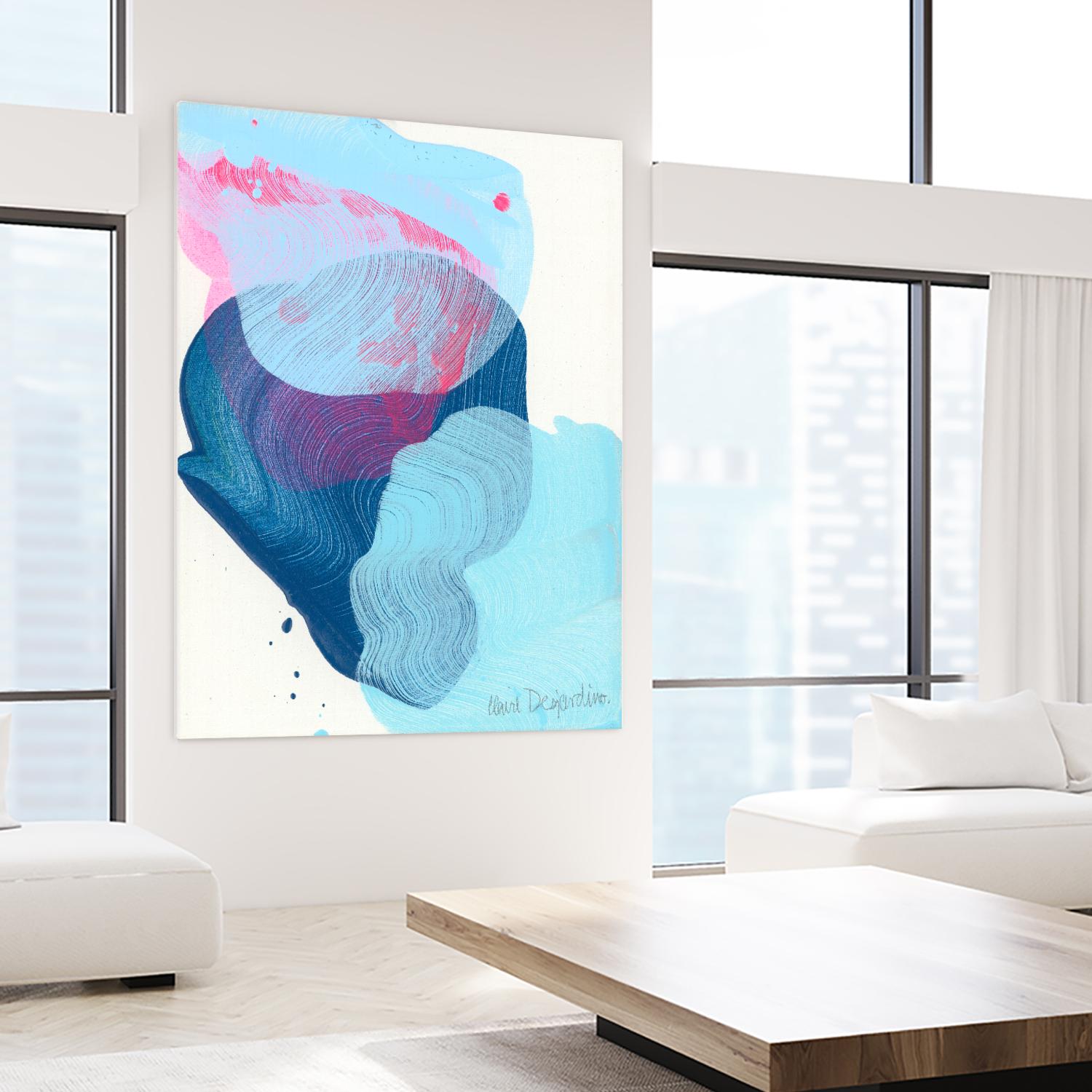 Along the shore 02 by Claire Desjardins on GIANT ART - blue abstract