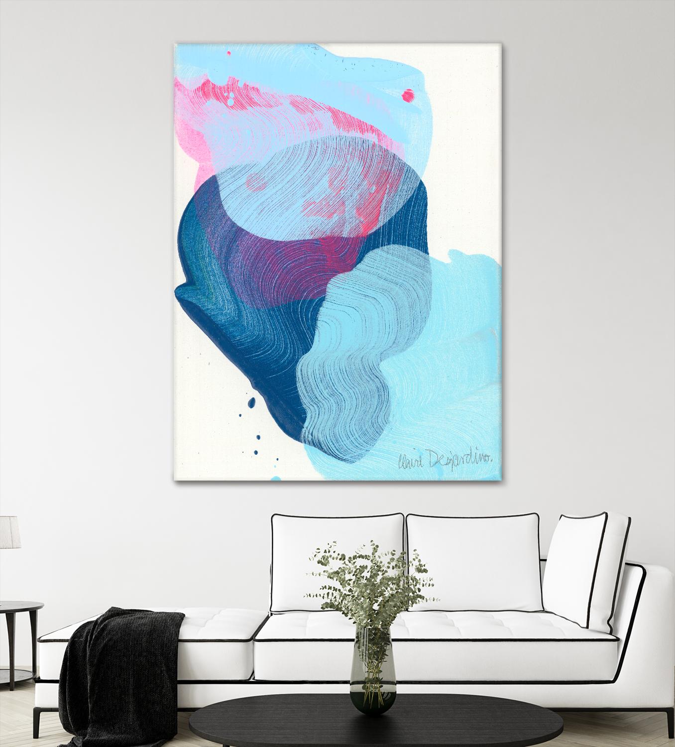 Along the shore 02 by Claire Desjardins on GIANT ART - blue abstract