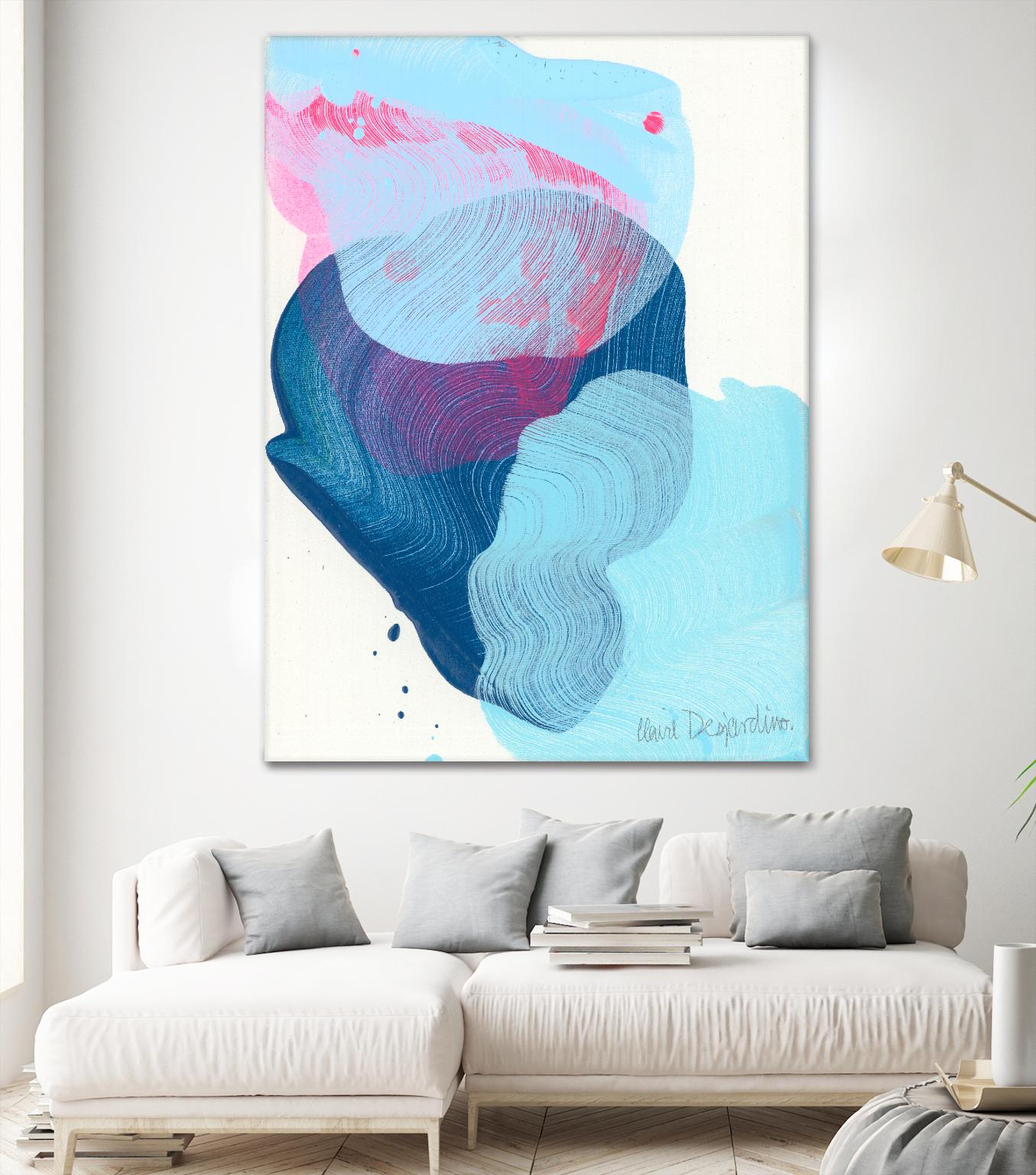 Along the shore 02 by Claire Desjardins on GIANT ART - blue abstract