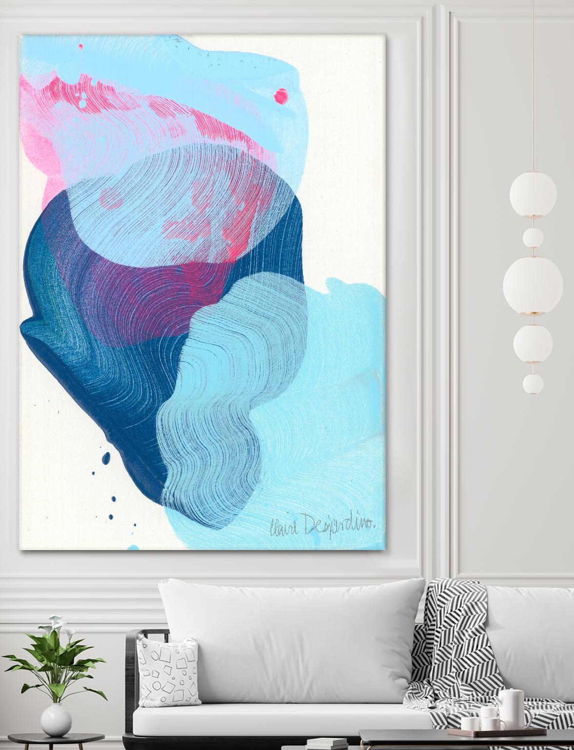 Along the shore 02 by Claire Desjardins on GIANT ART - blue abstract