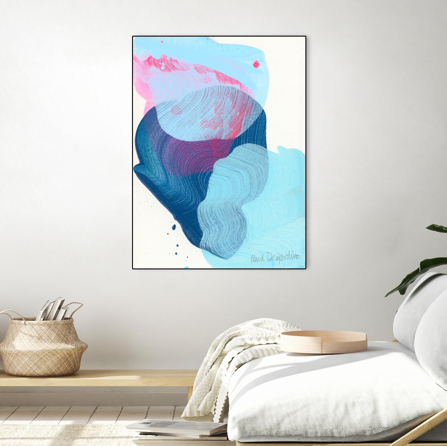 Along the shore 02 by Claire Desjardins on GIANT ART - blue abstract