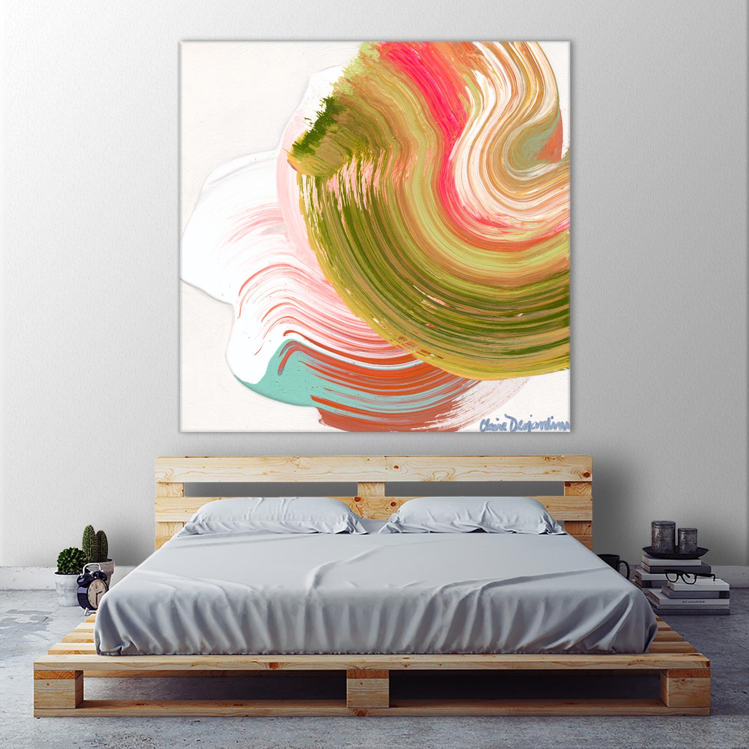Night on the town by Claire Desjardins on GIANT ART - orange abstract