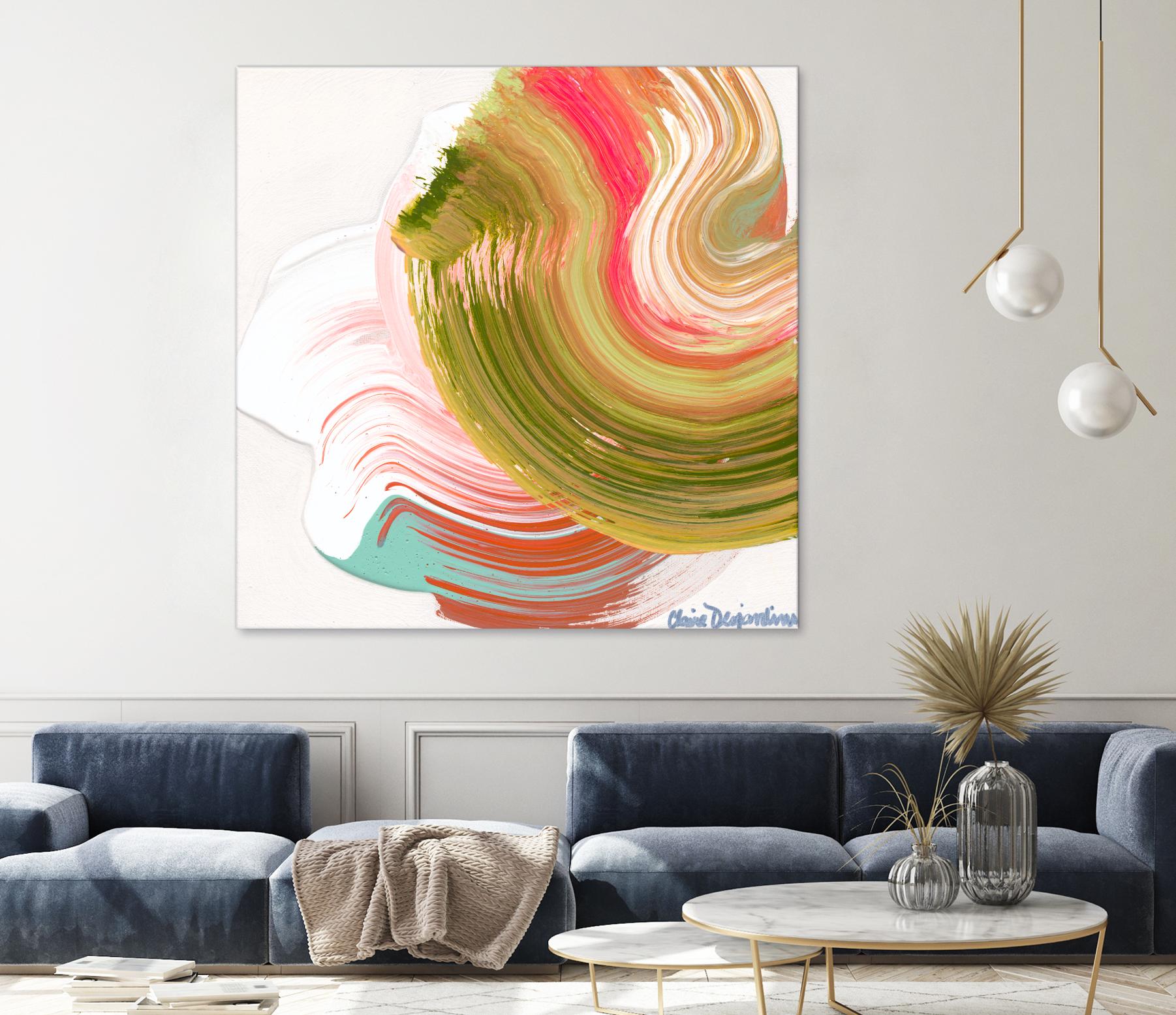 Night on the town by Claire Desjardins on GIANT ART - orange abstract