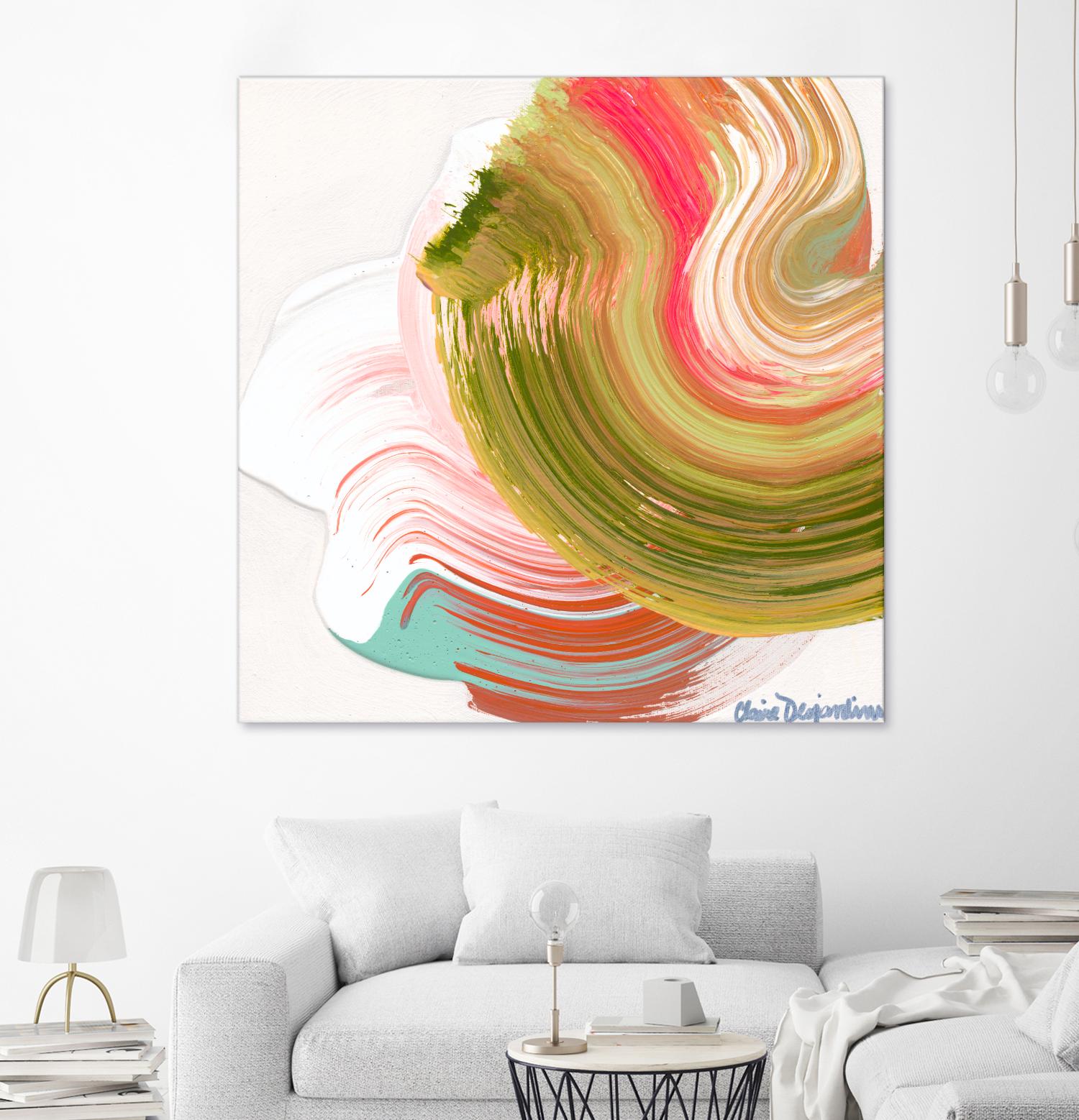 Night on the town by Claire Desjardins on GIANT ART - orange abstract